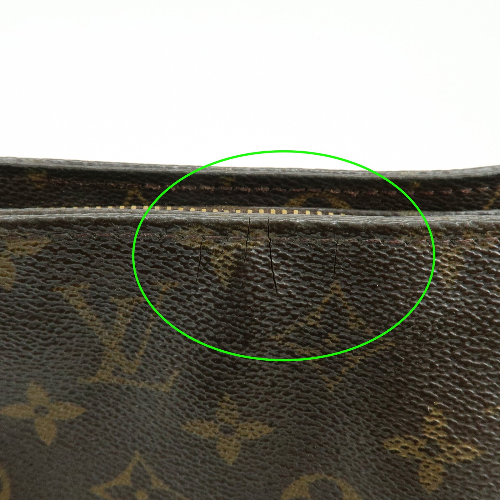 Louis Vuitton Monogram Looping GM Canvas Shoulder Bag Brown M51145