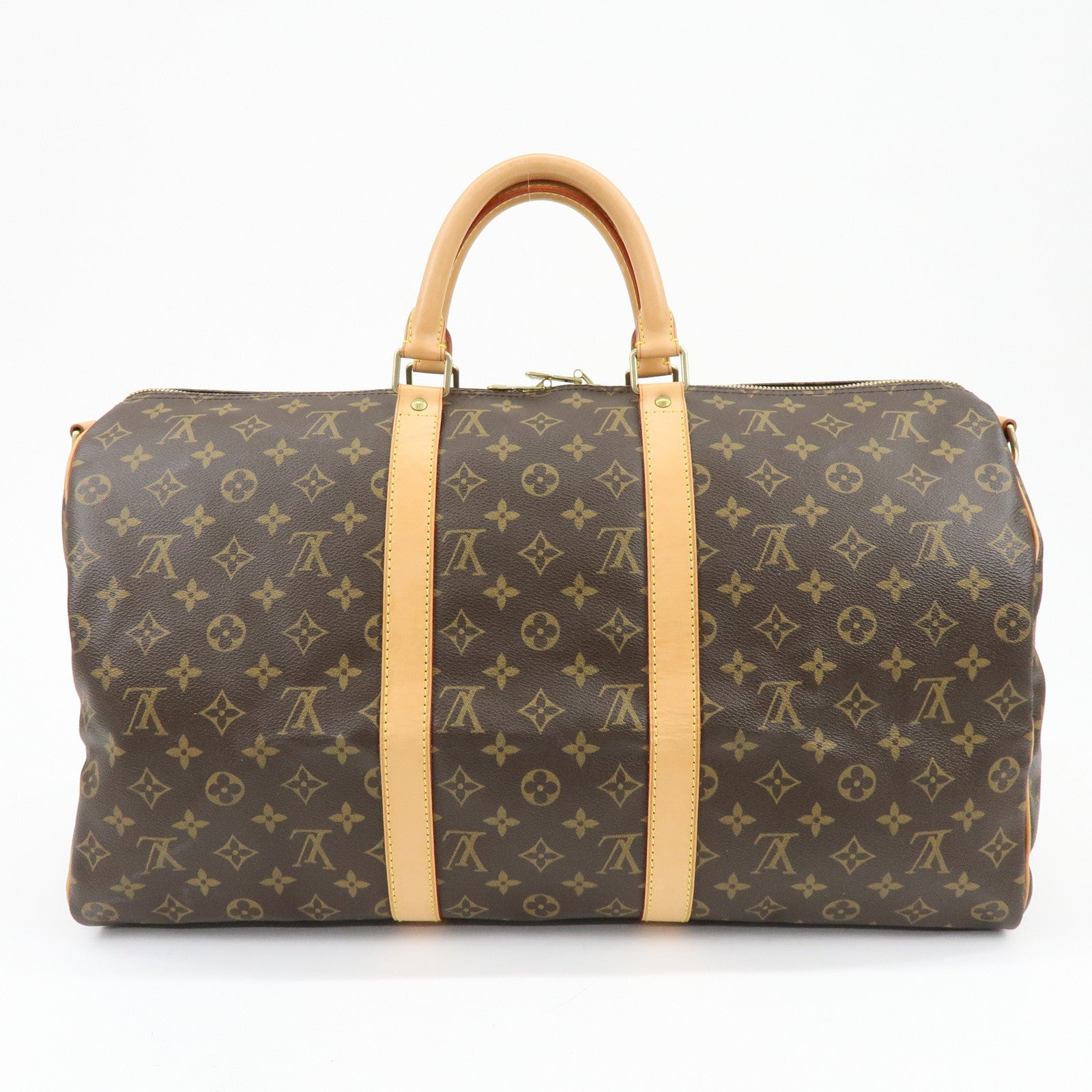 Louis Vuitton Monogram Keep All Bandouliere 50 Boston Bag M41416
