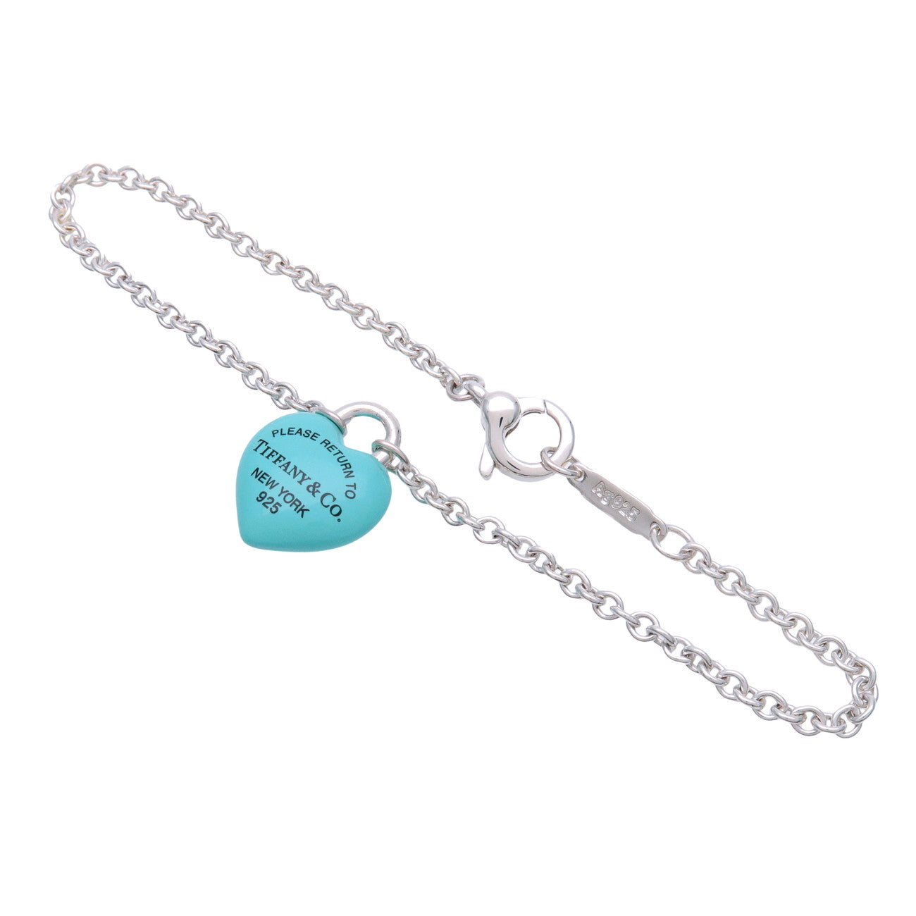 Tiffany & Co Return to Tiffany Full Heart Bracelet SV925 Blue