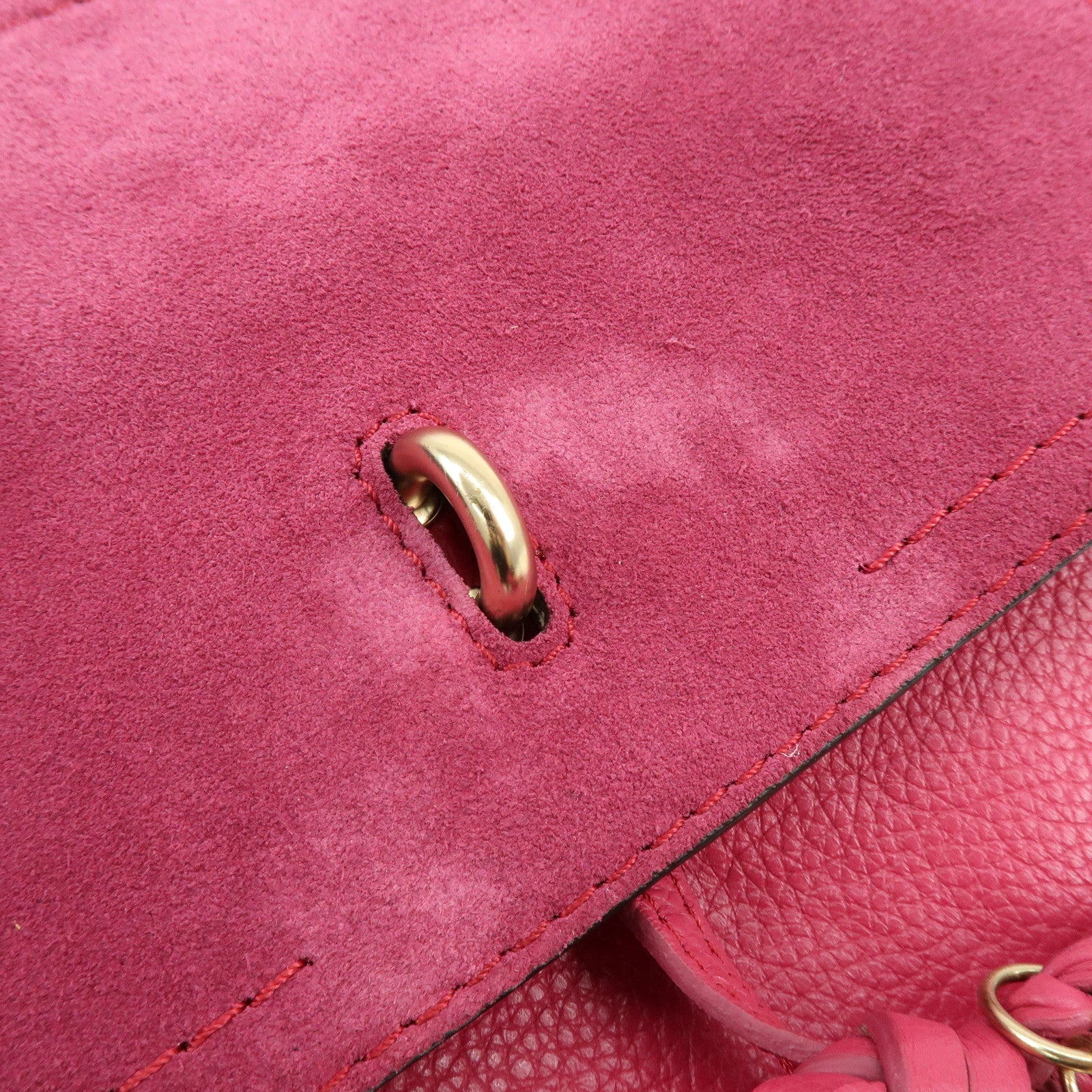 Chloe Joan Suede Leather Shoulder Bag Hand Bag Pink