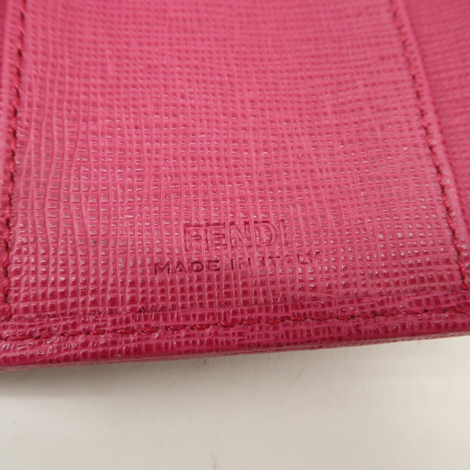 FENDI Zucca PVC Coating Canvas Leather 6 Rings Key Case 8AP079