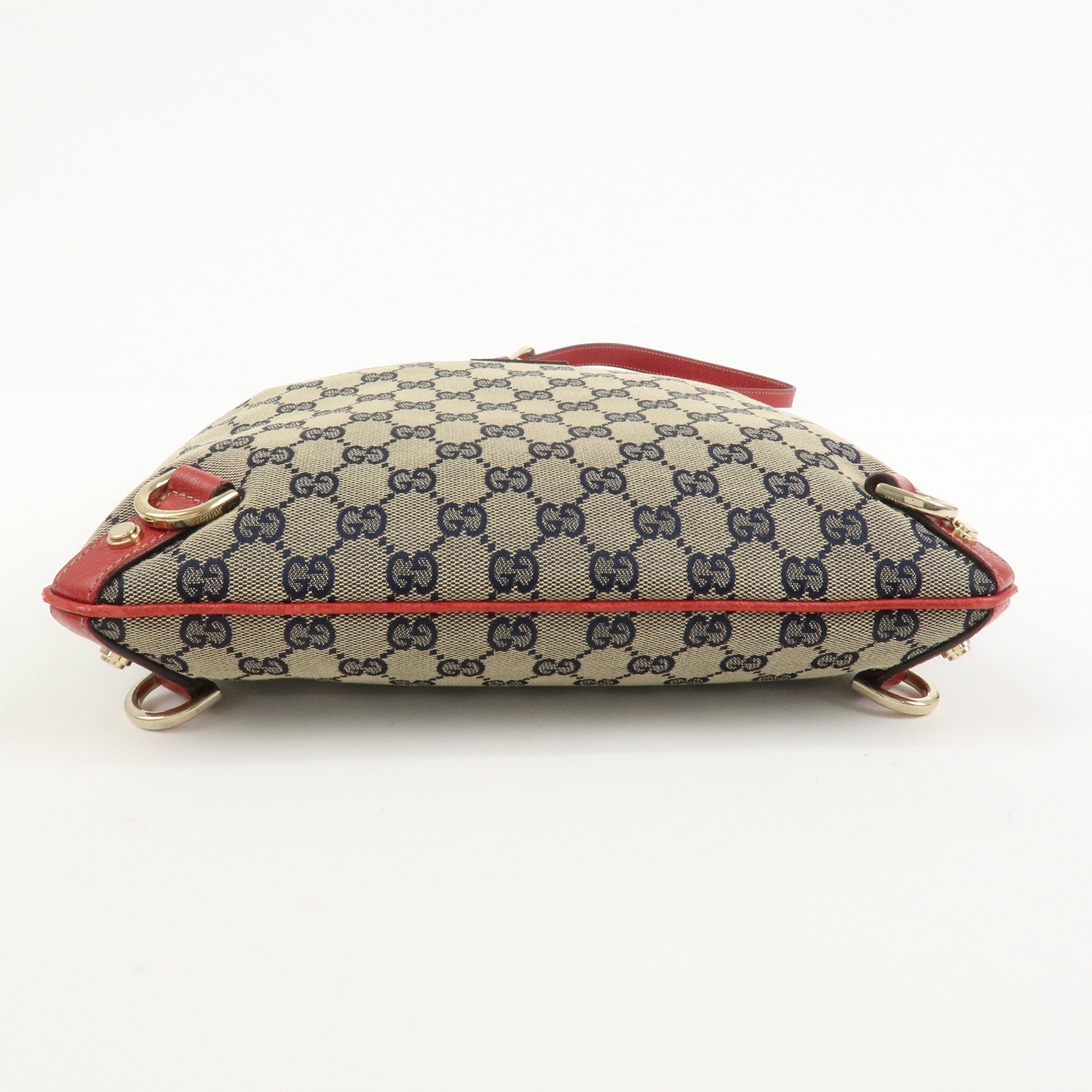 GUCCI Abbey GG Canvas Leather Shoulder Bag Crossbody Bag 131326