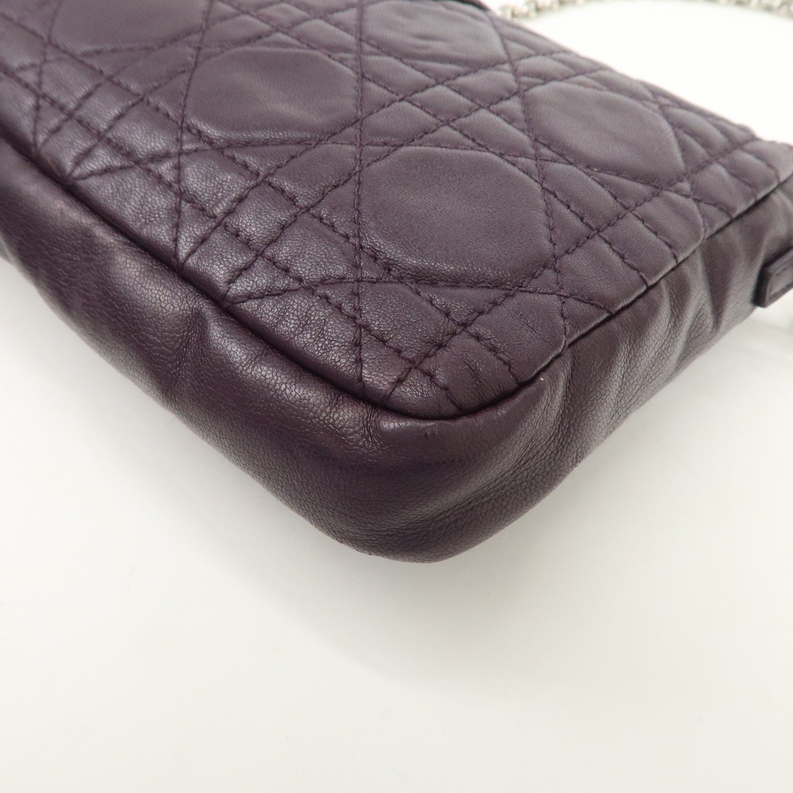 Christian Dior Cannage Shoulder Bag Crossbody Bag 007-LU-0130