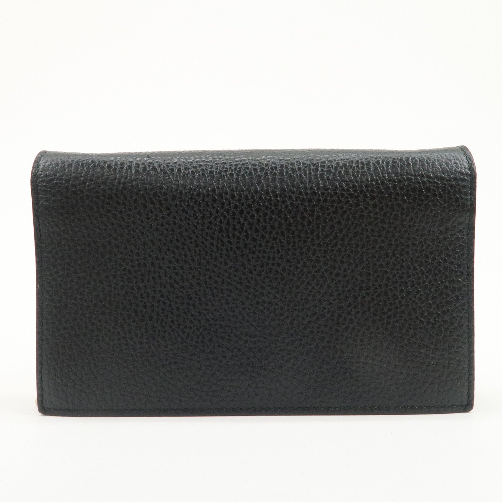 GUCCI Interlocking G Calf Leather Chain Wallet Shoulder Bag 466506