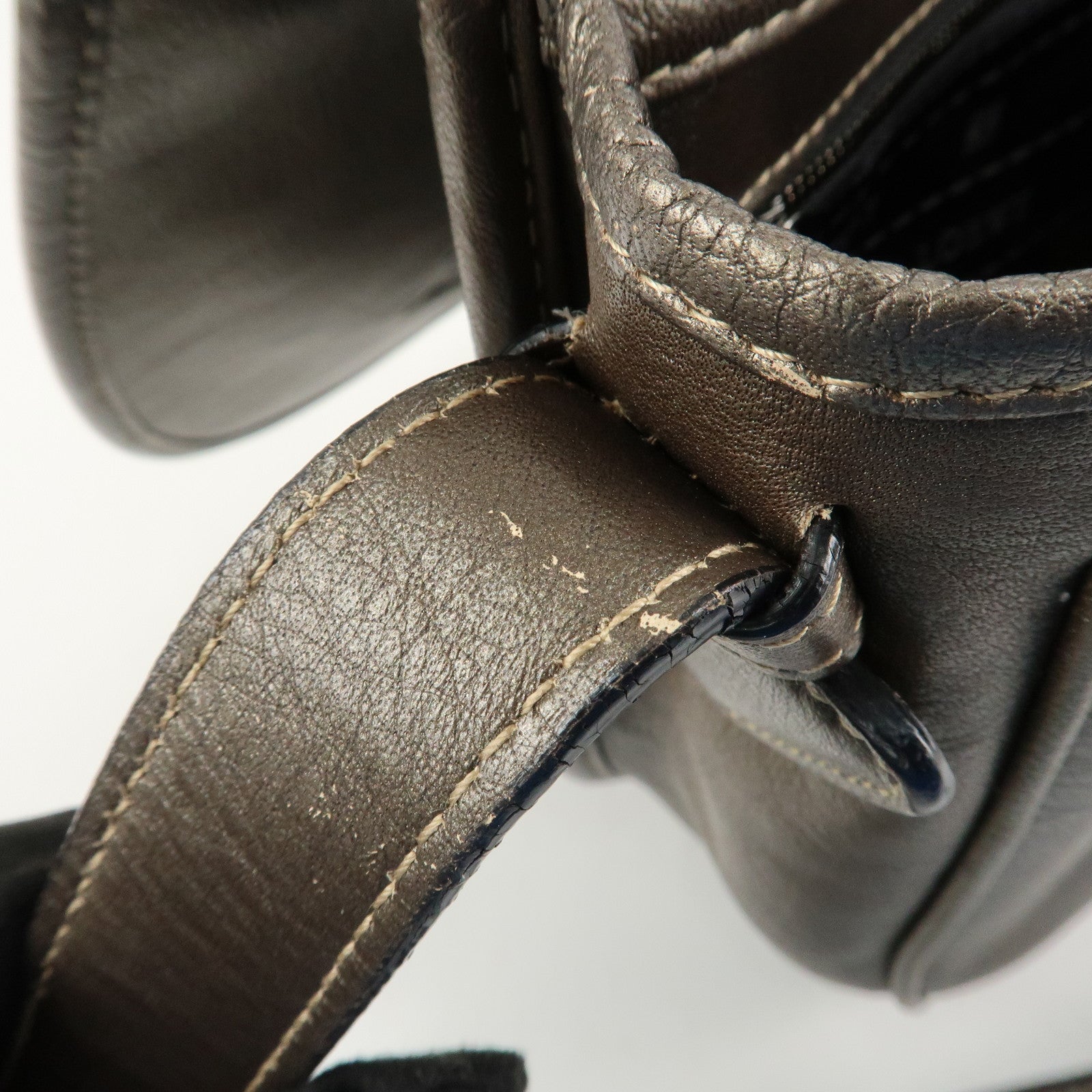 LOEWE Heritage Leather Shoulder Bag Crossbody Bag Bronze