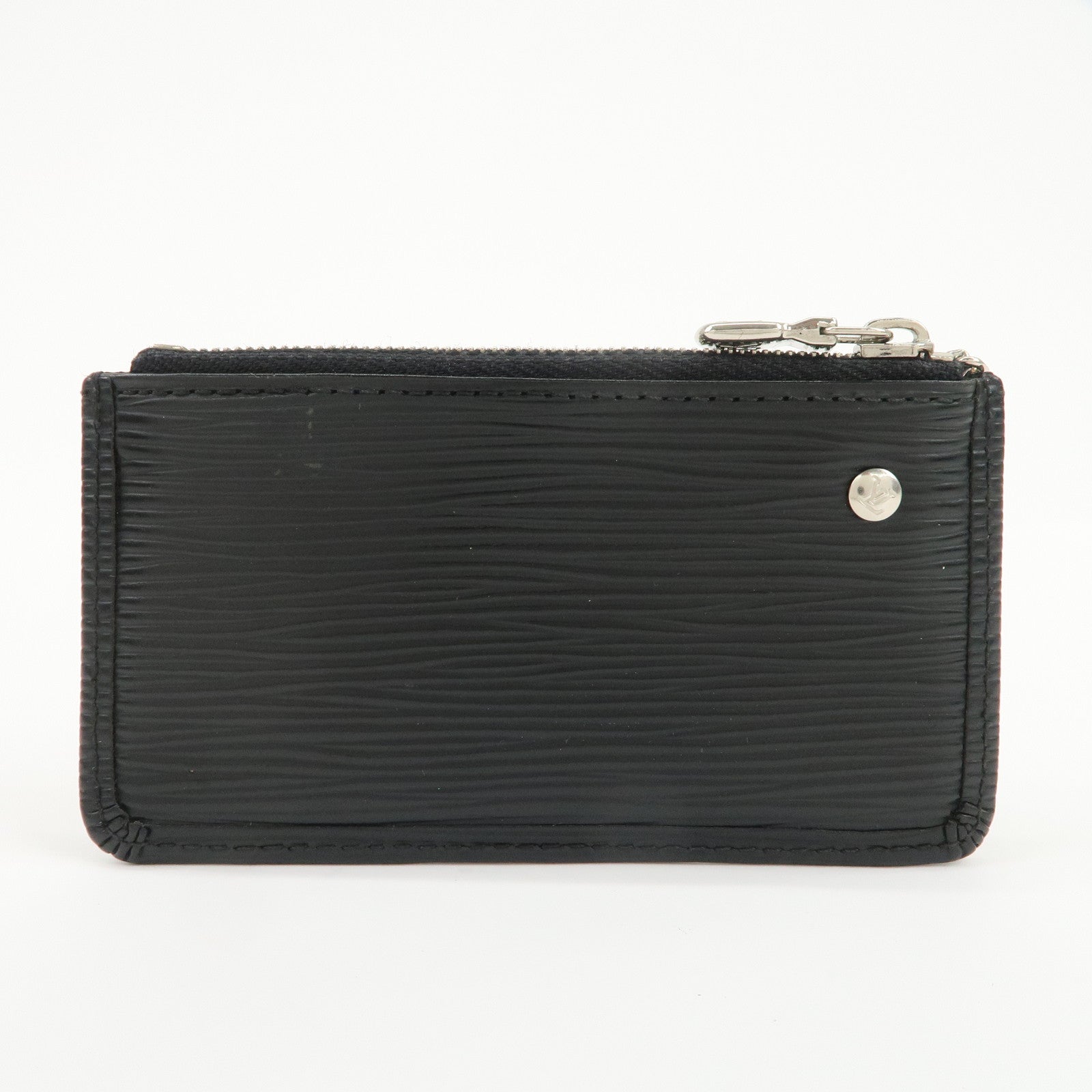 Louis Vuitton Epi Pochette Cles Coin Case Black Noir M63802