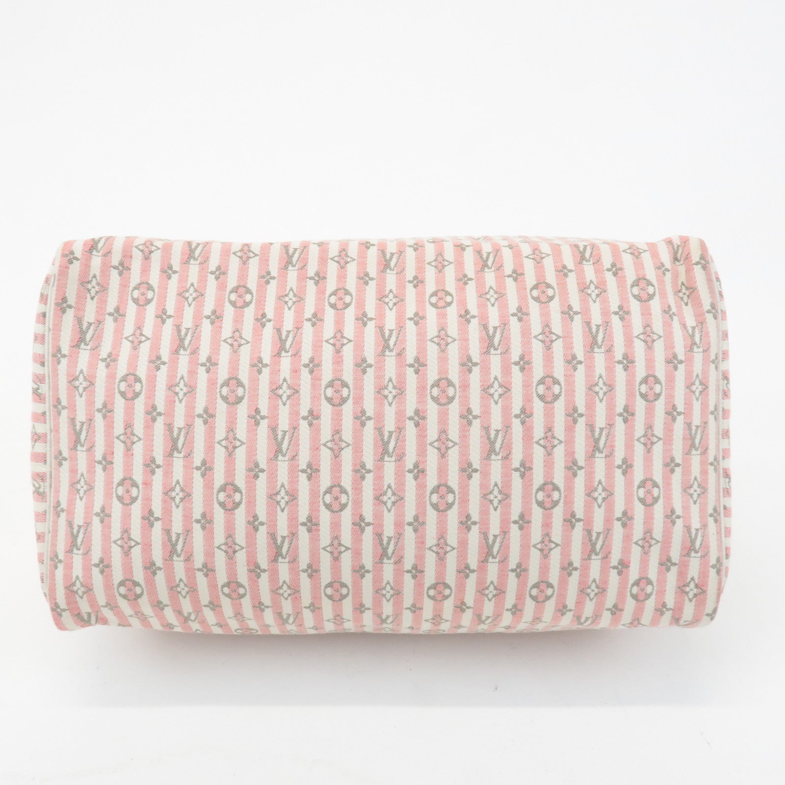 Louis Vuitton Monogram Mini Lin Speedy 30 Boston Bag Rouge M95501 Used