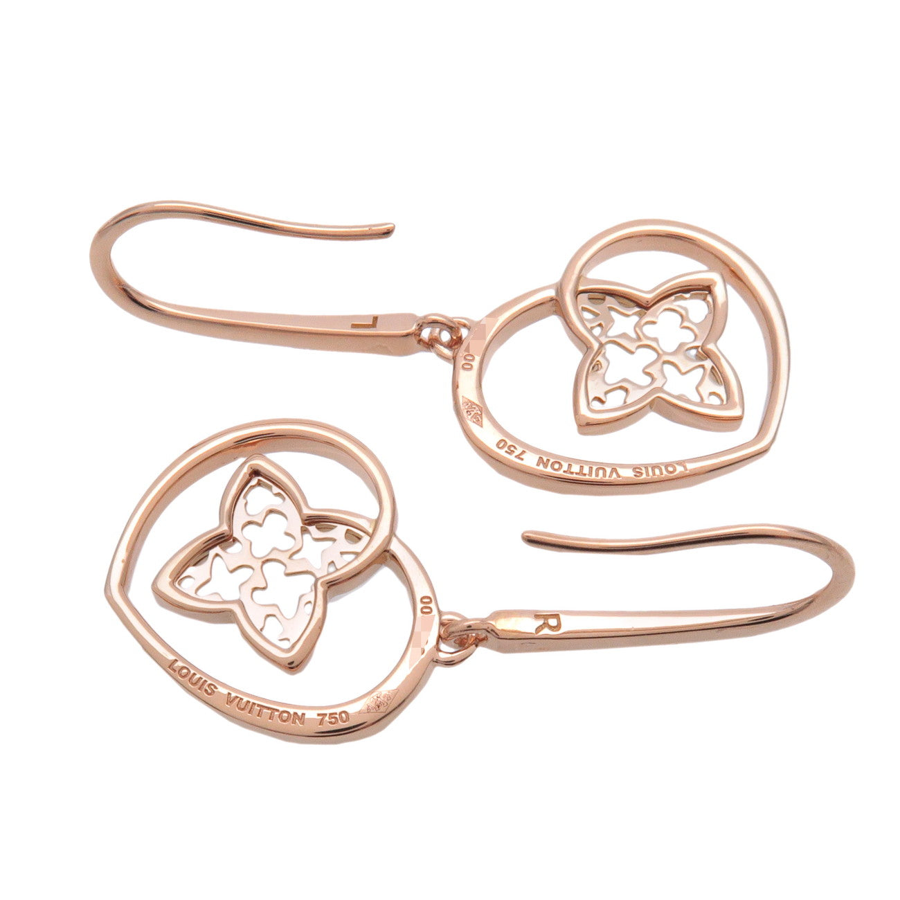 Louis Vuitton Boucles d’Oreilles Coeur Earrings Heart 750PG Q96121
