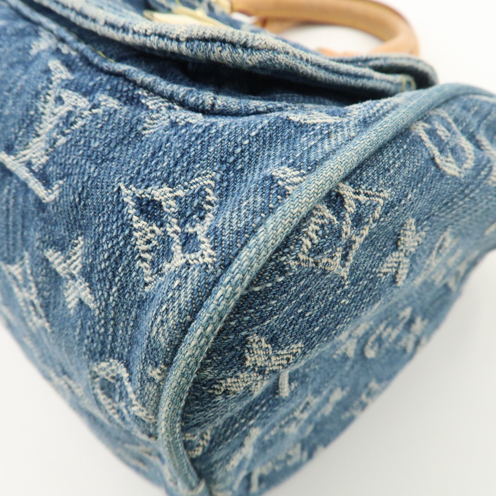 Louis Vuitton Monogram Denim Neo Speedy Boston Bag Blue M95019 Used