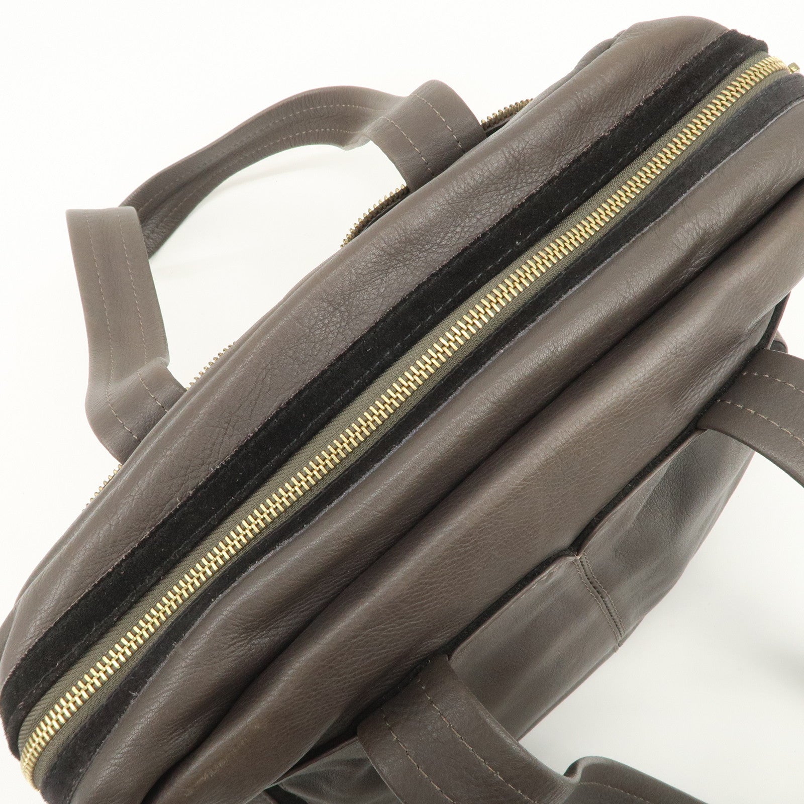 Chloe See by Chloe Leather Shoulder Bag Hand Bag Ribbon Brown