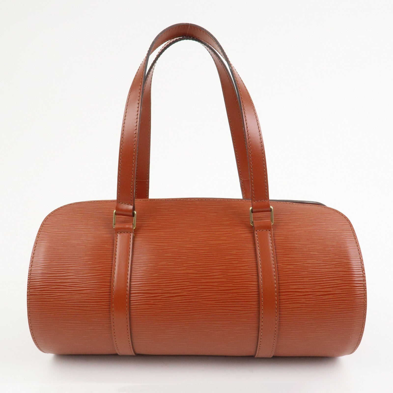 Louis Vuitton Epi Leather Soufflot Hand Bag Kenya Brown M52223