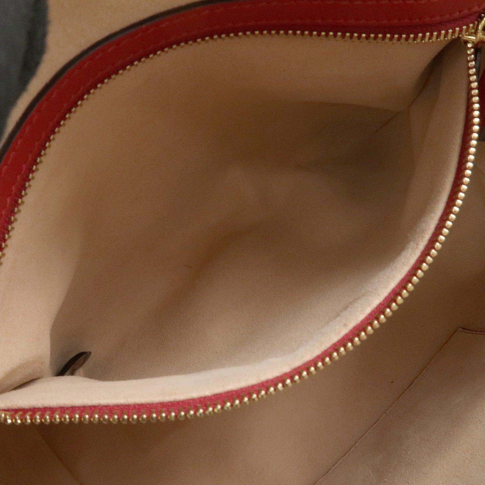 GUCCI GG Supreme Leather 2WAY Bag Shoulder Bag Beige Red 409529