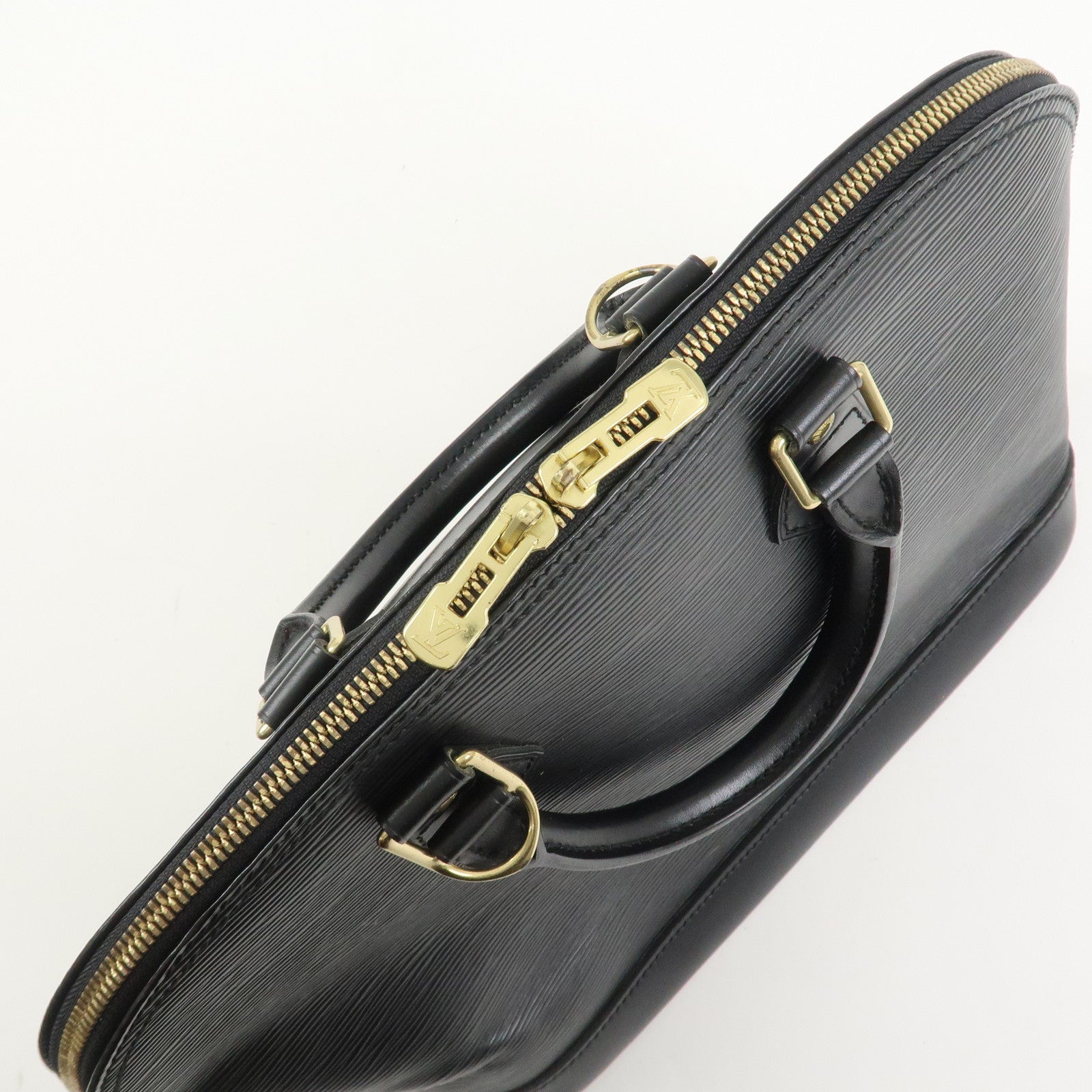 Louis Vuitton Epi Leather Alma PM Hand Bag Noir Black M52142