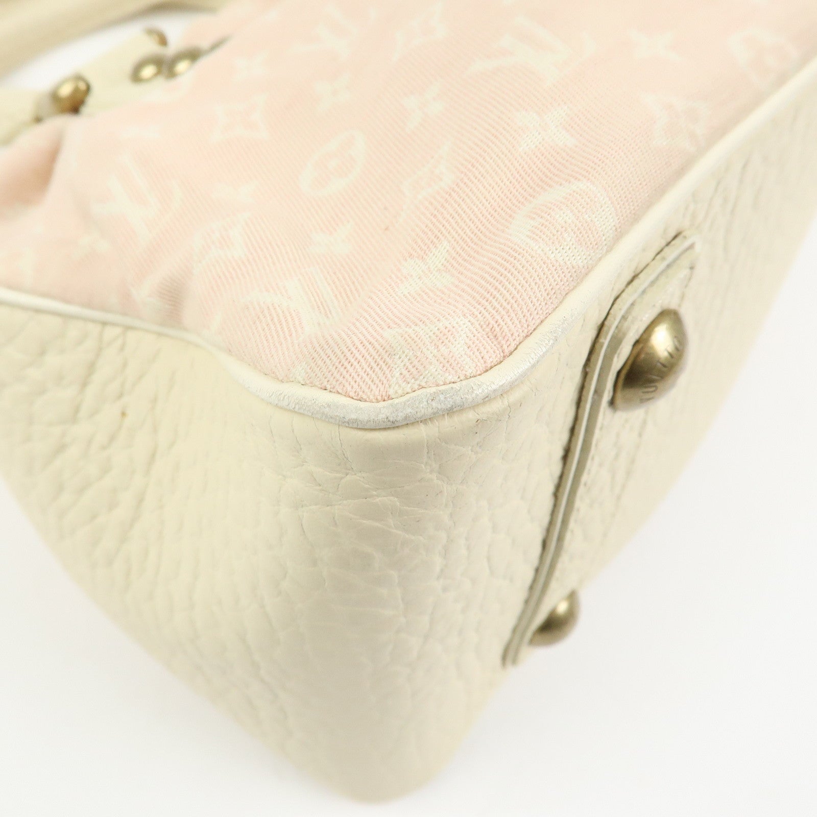 Louis Vuitton Monogram Mini Lin Trapeze PM Canvas Hand Bag M40062