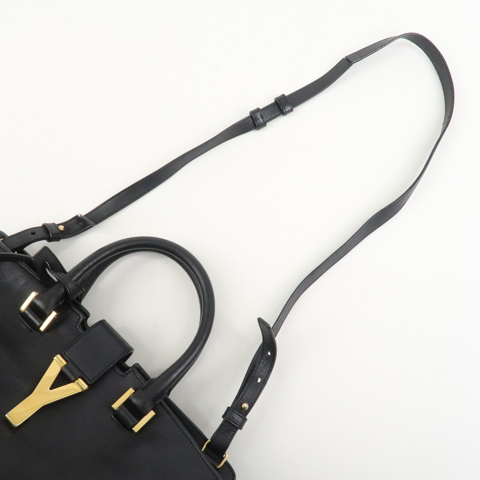 SAINT LAURENT PARIS Petit Cabas Y-Line 2Way Bag Hand Bag 311210