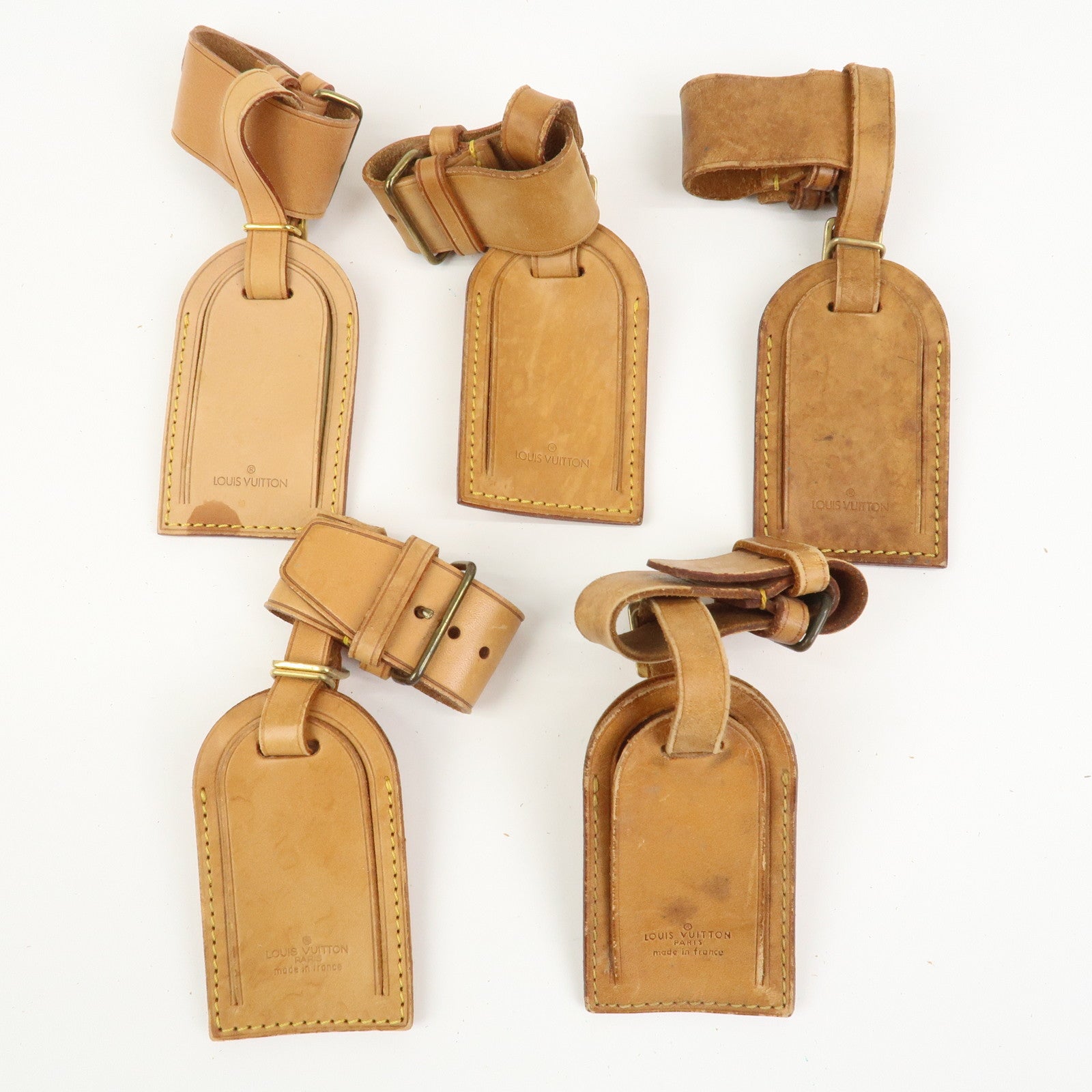 Louis Vuitton Set Of 20 Leather Name Tag & Poignet