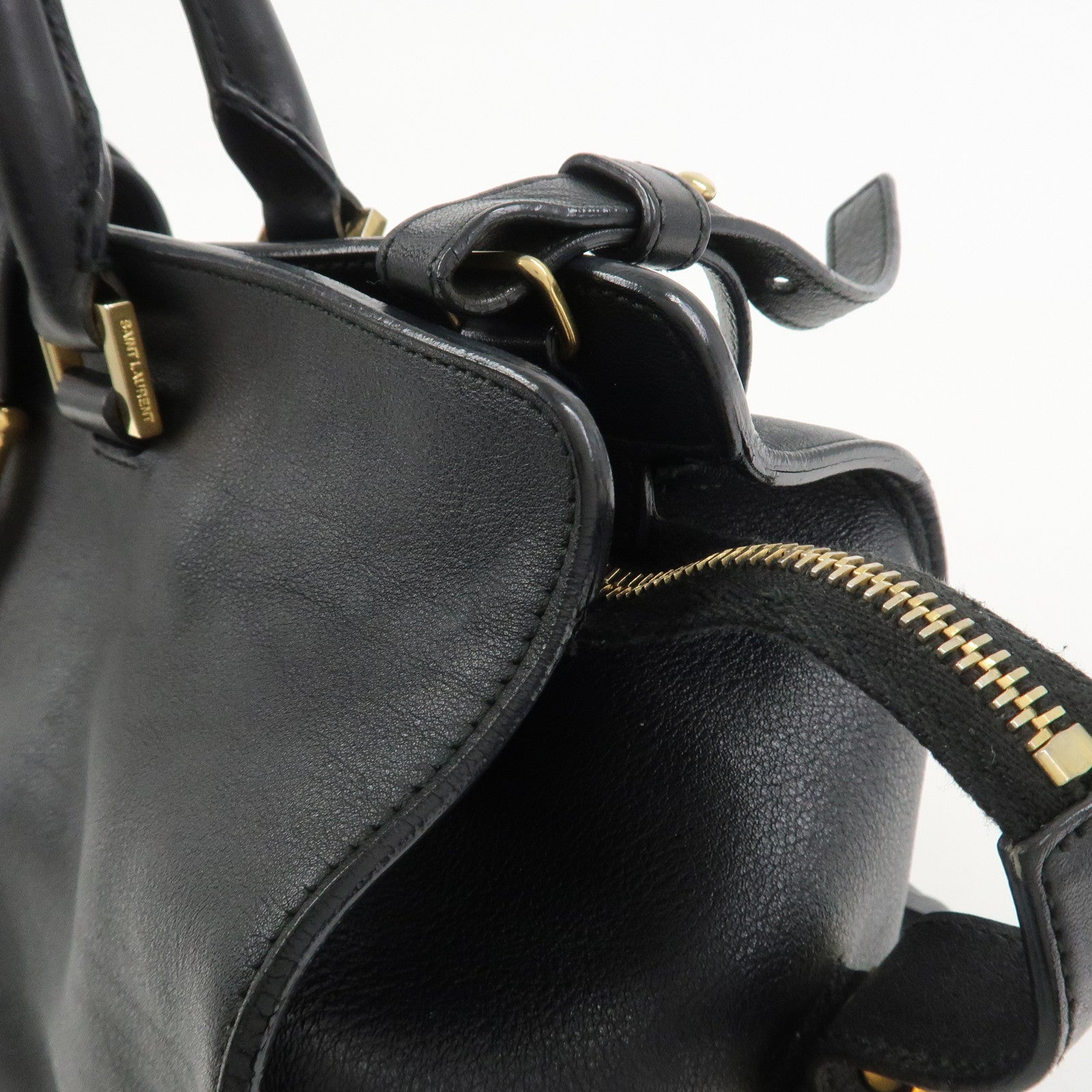 SAINT LAURENT PARIS Petit Cabas Y-Line 2Way Bag Hand Bag 311210