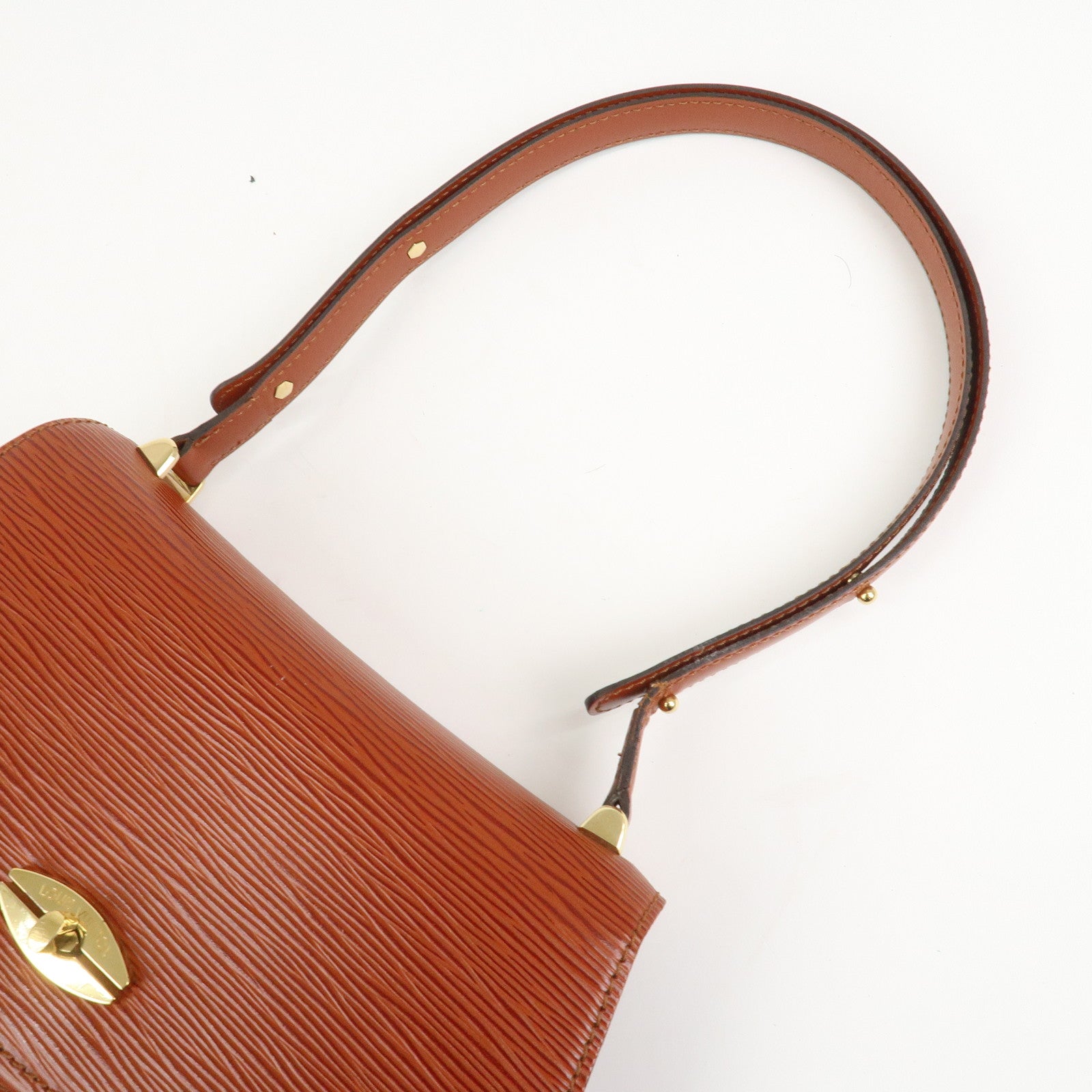 Louis Vuitton Epi Tilsit Shoulder Hand Bag Kenya Brown M52483