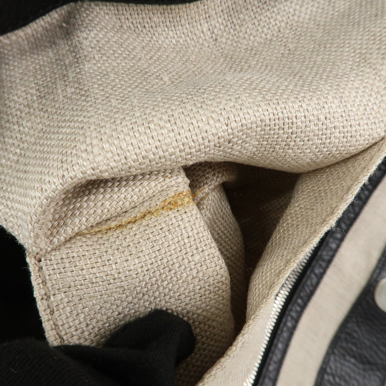 GUCCI Guccissima Leather Horsebit Tote Bag Black 229852 Used