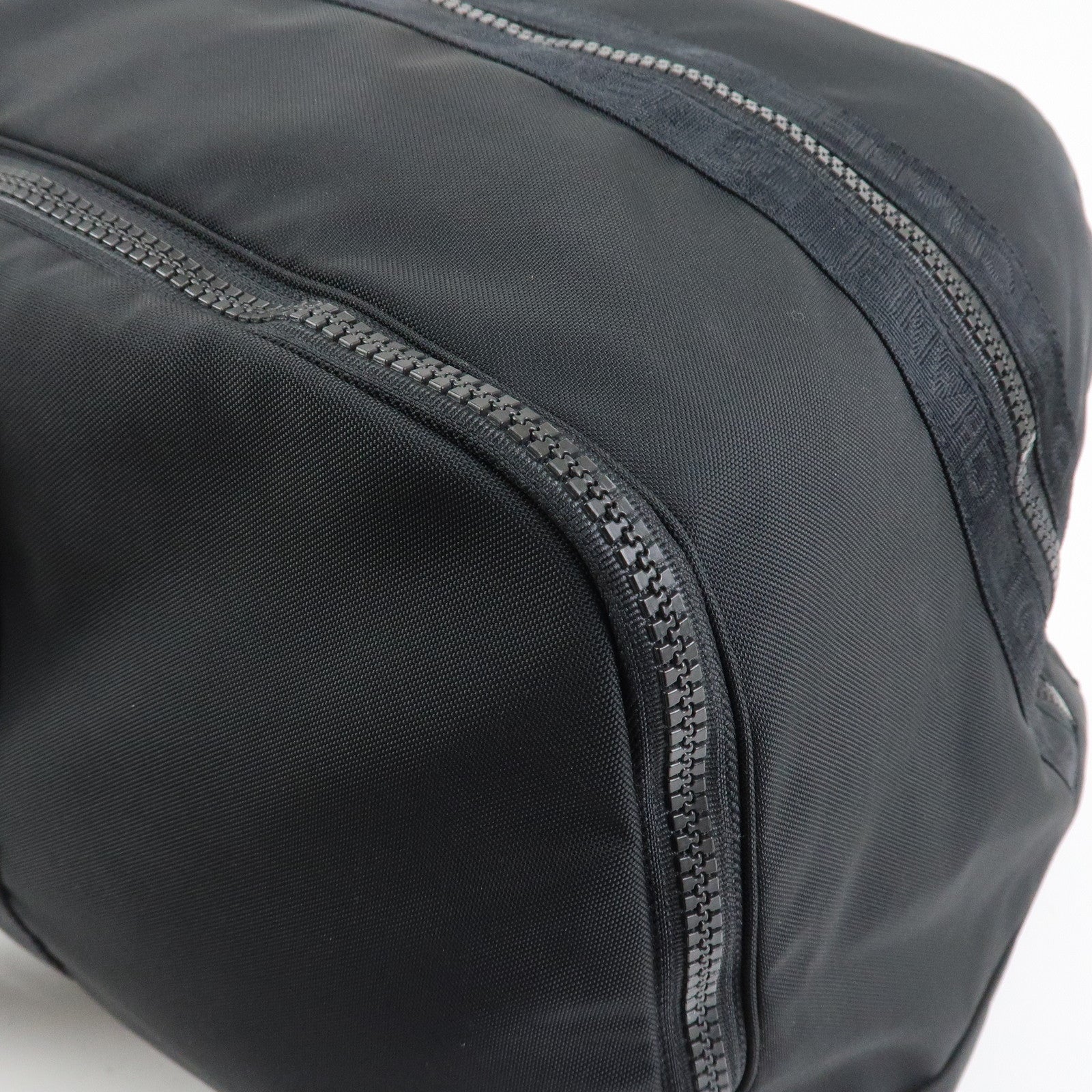 CHANEL Sport Line COCO Mark Nylon Boston Bag Shoulder Bag Black