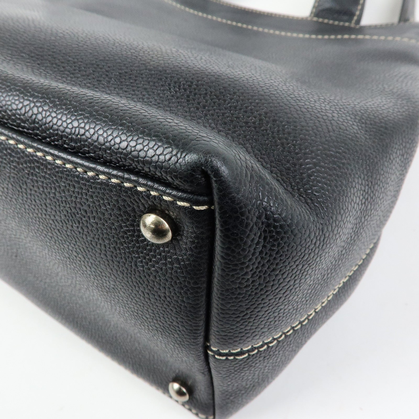 CHANEL COCO Mark Caviarskin 2Way Shoulder Bag Tote Bag 7034654