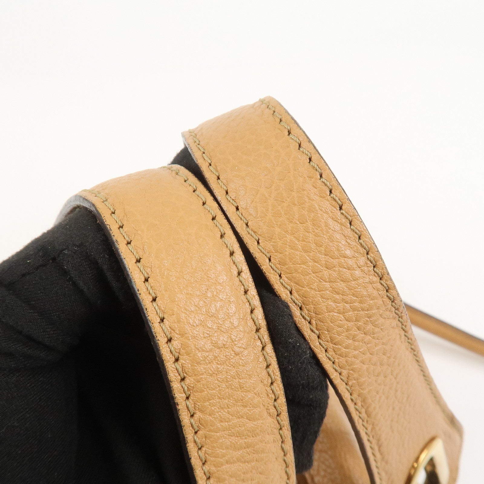 Chloe Paraty Leather 2Way Bag Shoulder Bag Hand Bag Brown