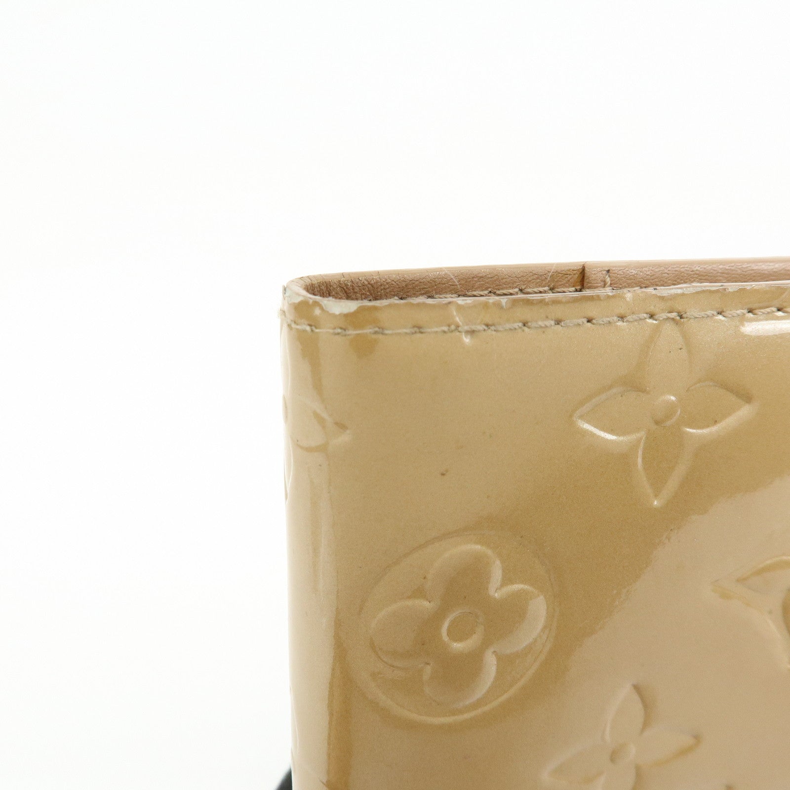 Louis Vuitton Monogram Vernis Agenda PM Planner Cover Beige R21001