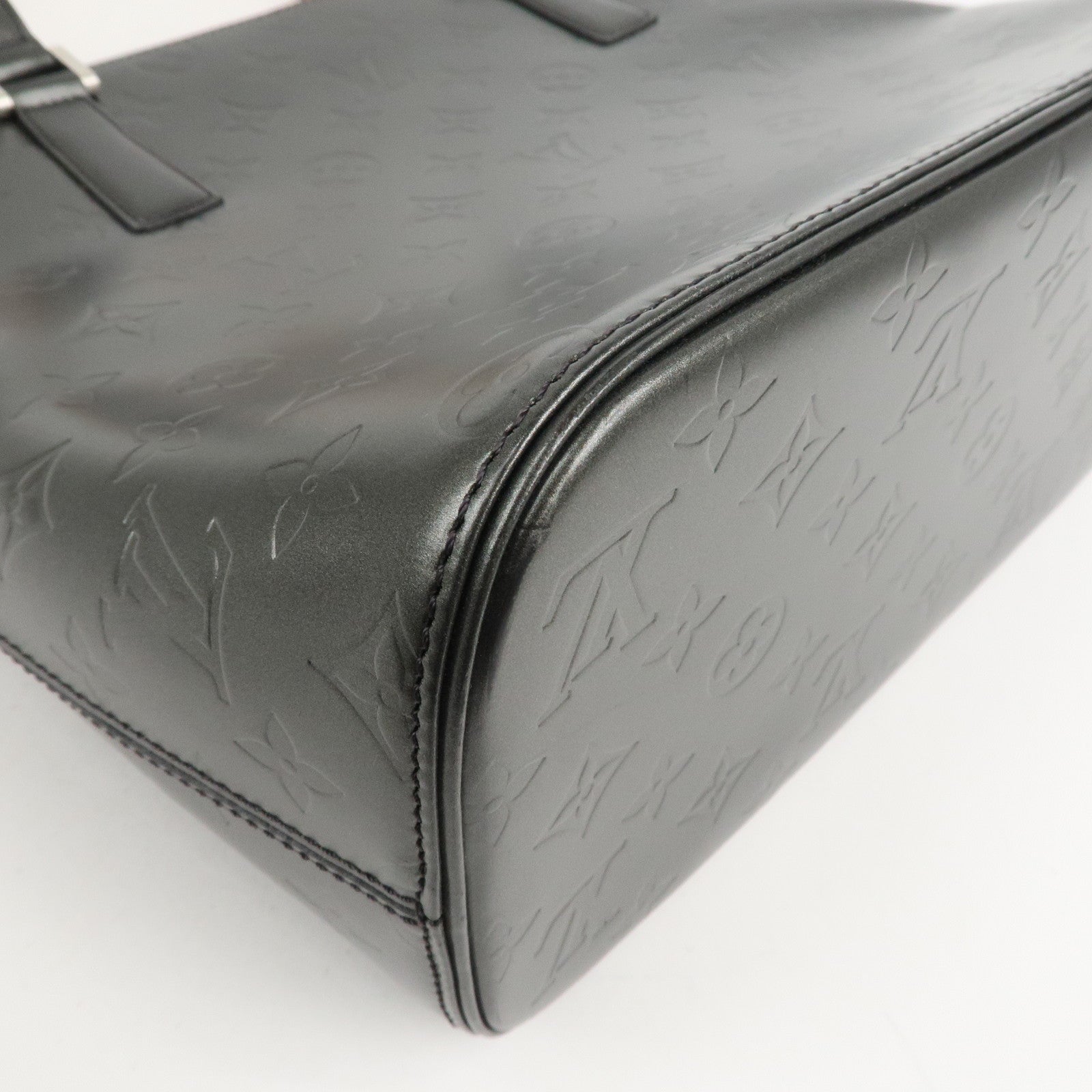 Louis Vuitton Monogram Matte Stockton Tote Bag Shoulder Bag Noir M55112