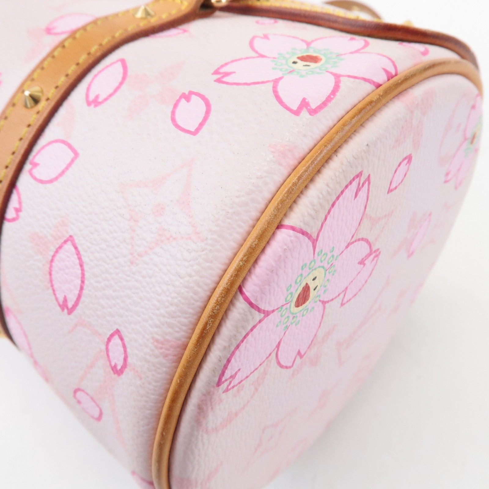 Louis Vuitton Monogram Cherry Blossom Papillon Hand Bag Rose M92010 Used