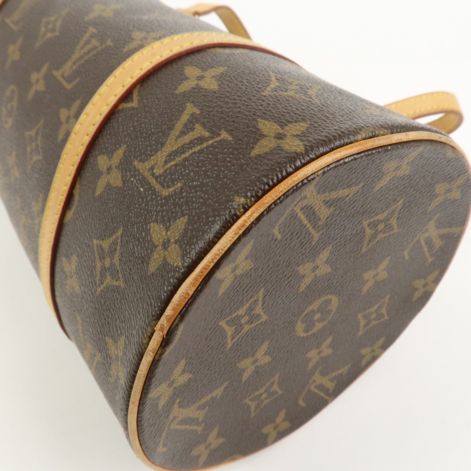 Louis Vuitton Monogram Papillon 30 Hand Bag Brown M51385