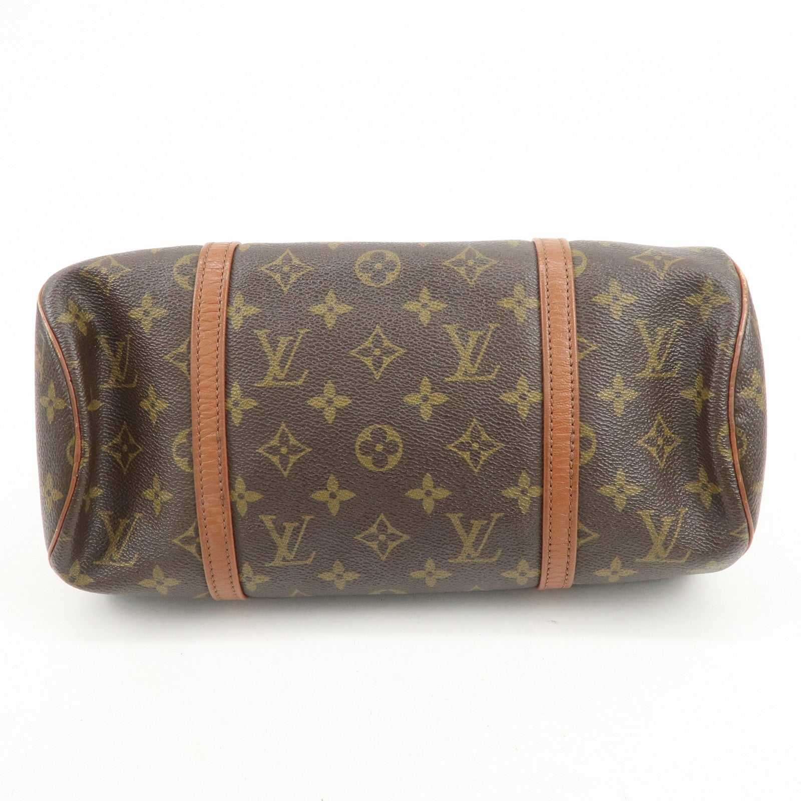 Louis Vuitton Monogram Papillon 30 Hand Bag Brown Old Style M51365