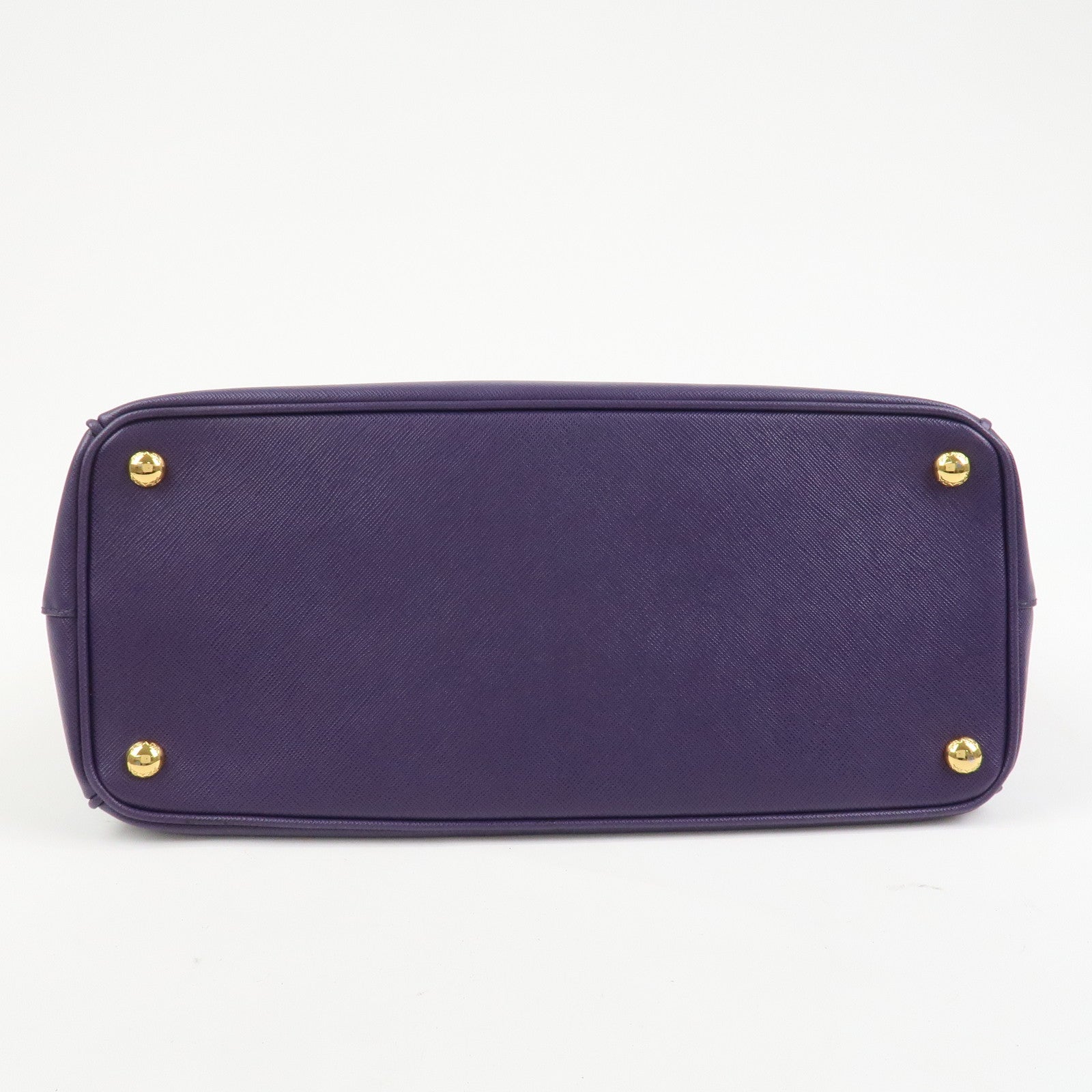 PRADA Saffiano Leather Galleria 2Way Bag Hand Bag Purple BN1786