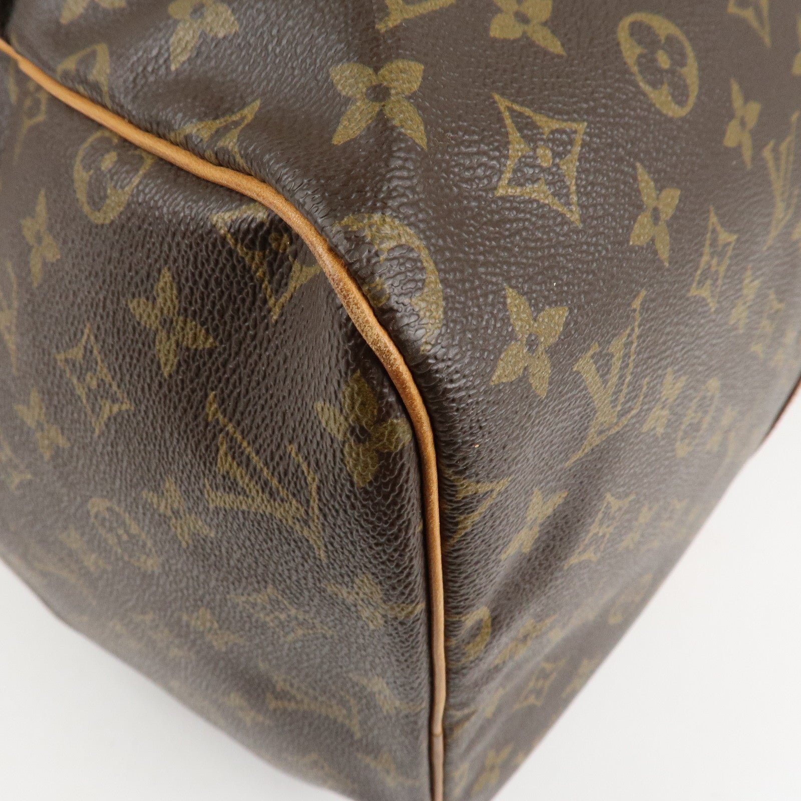 Louis Vuitton Monogram Sac Souple 55 Boston Bag Brown M41622