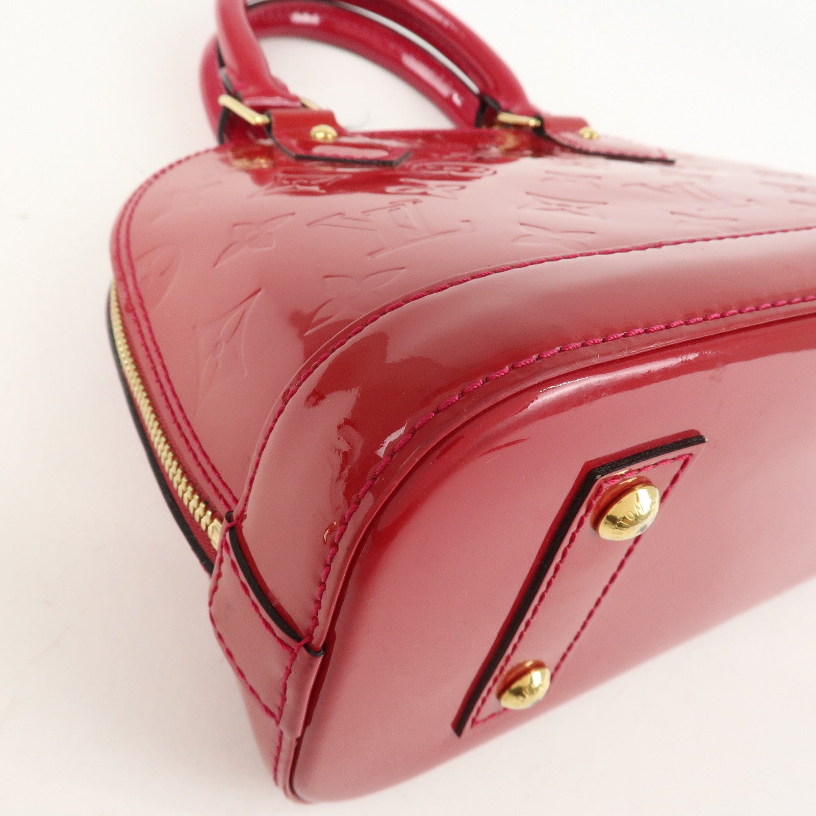 Louis Vuitton Monogram Vernis Alma BB 2Way Bag Rose Indien M91771 Used