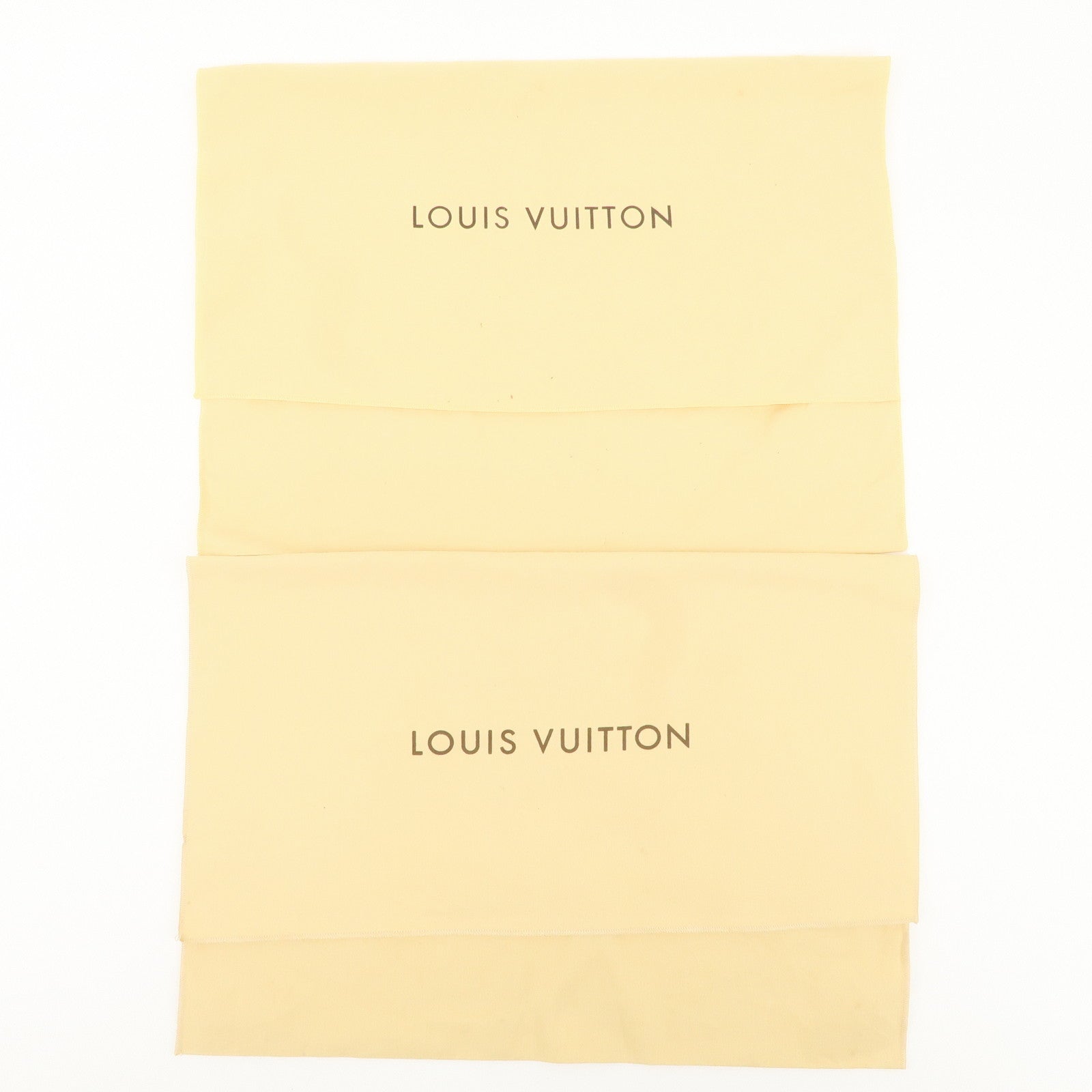 Louis Vuitton Set of 10 Dust Bag Flap Style Beige Brown Used