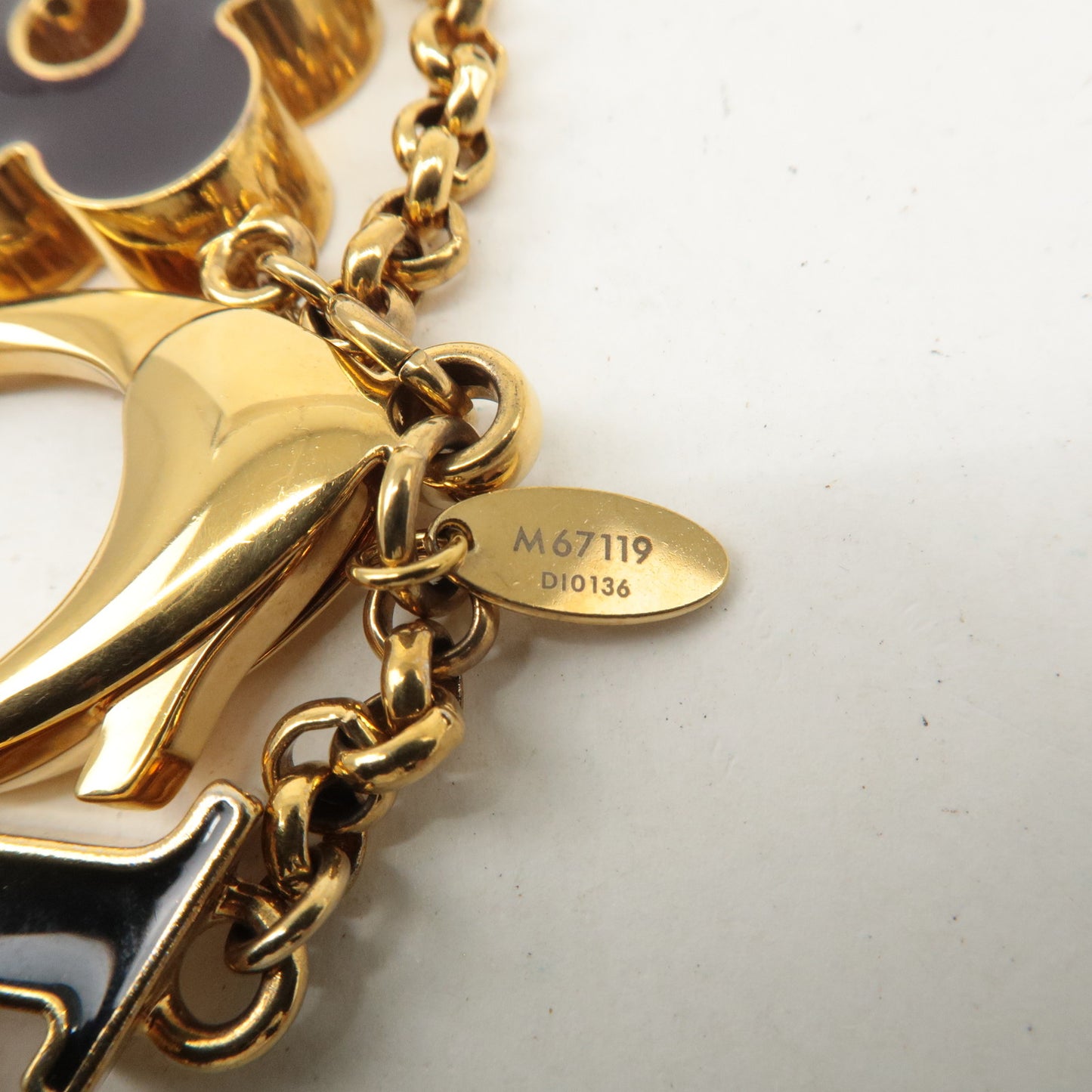 Louis Vuitton Fleur de Monogram Key Chain Bag Charm M67119