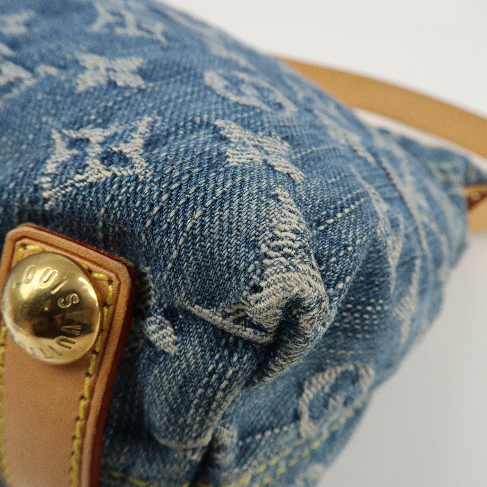 Louis Vuitton Monogram Denim Baggy PM Blue M95049