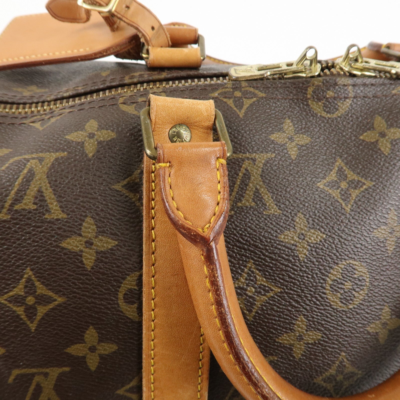 Louis Vuitton Monogram Keep All Bandouliere 50 Boston Bag M41416