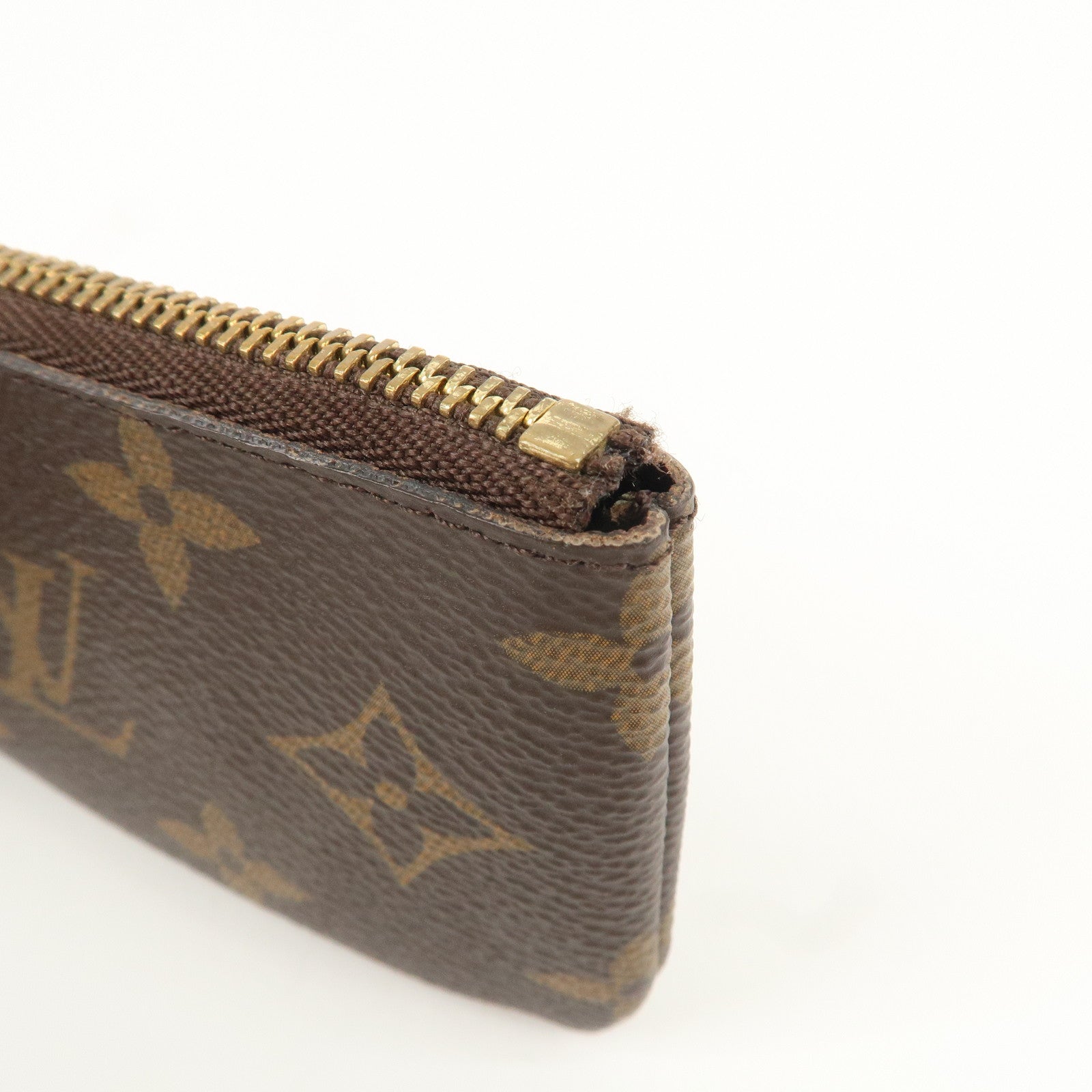 Louis Vuitton Monogram Pochette Cles Coin Case Key Case  M62650