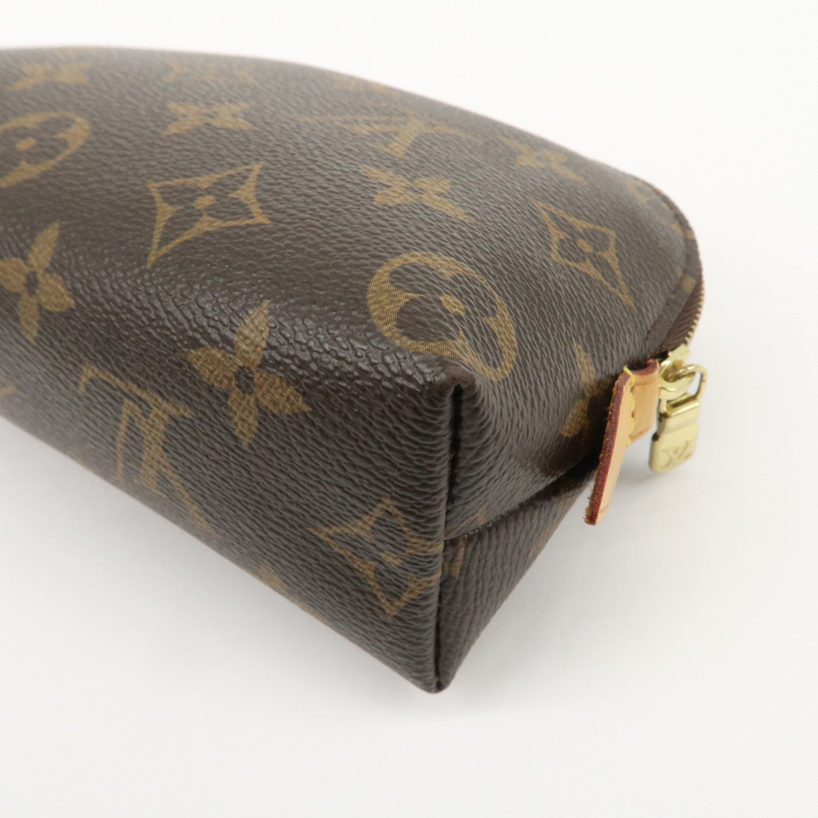 Louis Vuitton Monogram Pochette Cosmetic Pouch Brown M47515 Used