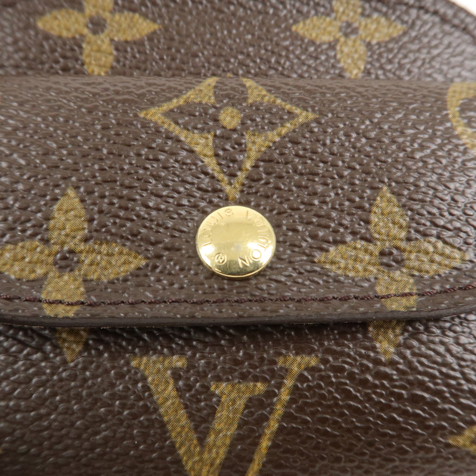 Louis Vuitton Monogram Porte Monnaie Shilling Coin Case M60025