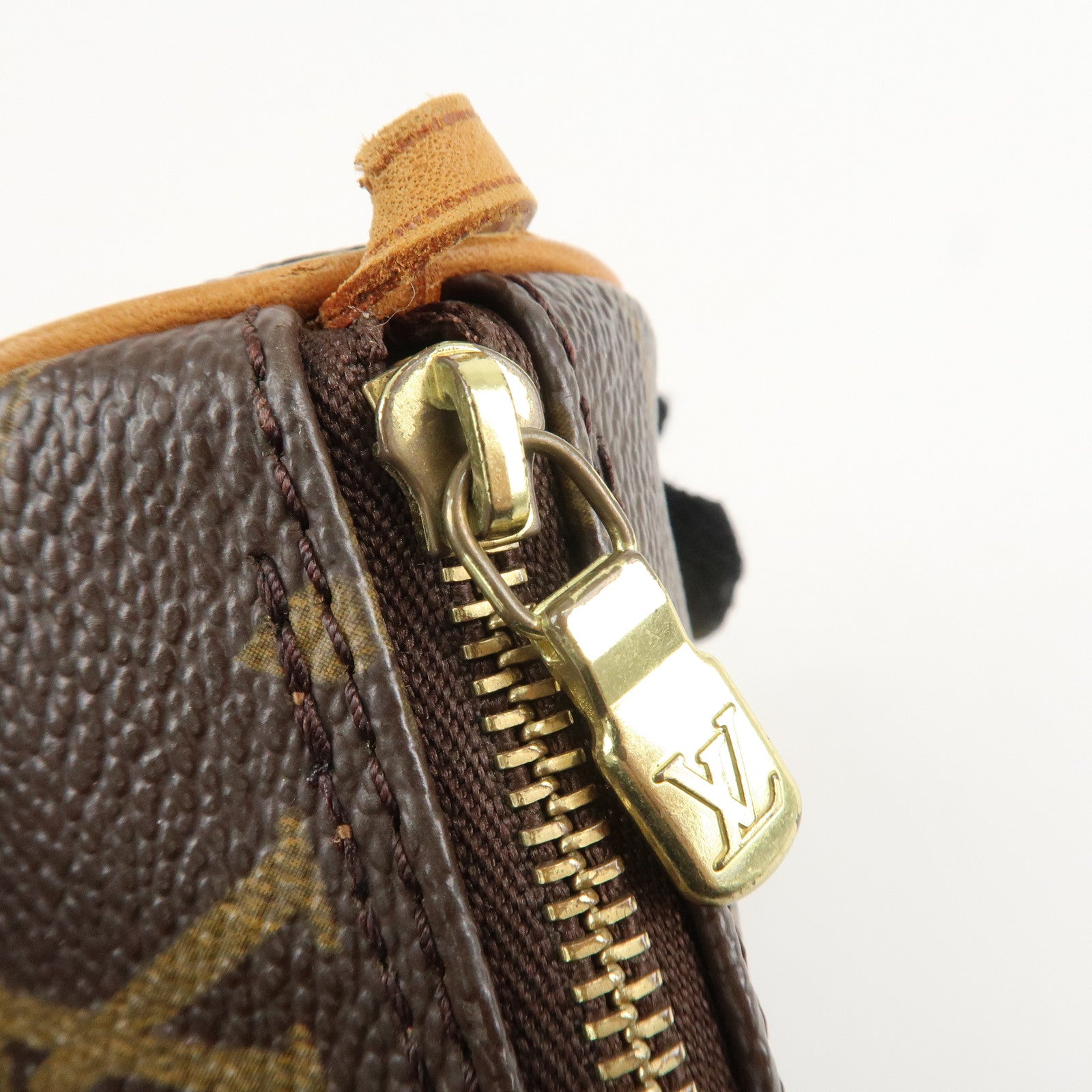 Louis Vuitton Monogram Set of 2 Pouch for Papillon Bag Brown Used