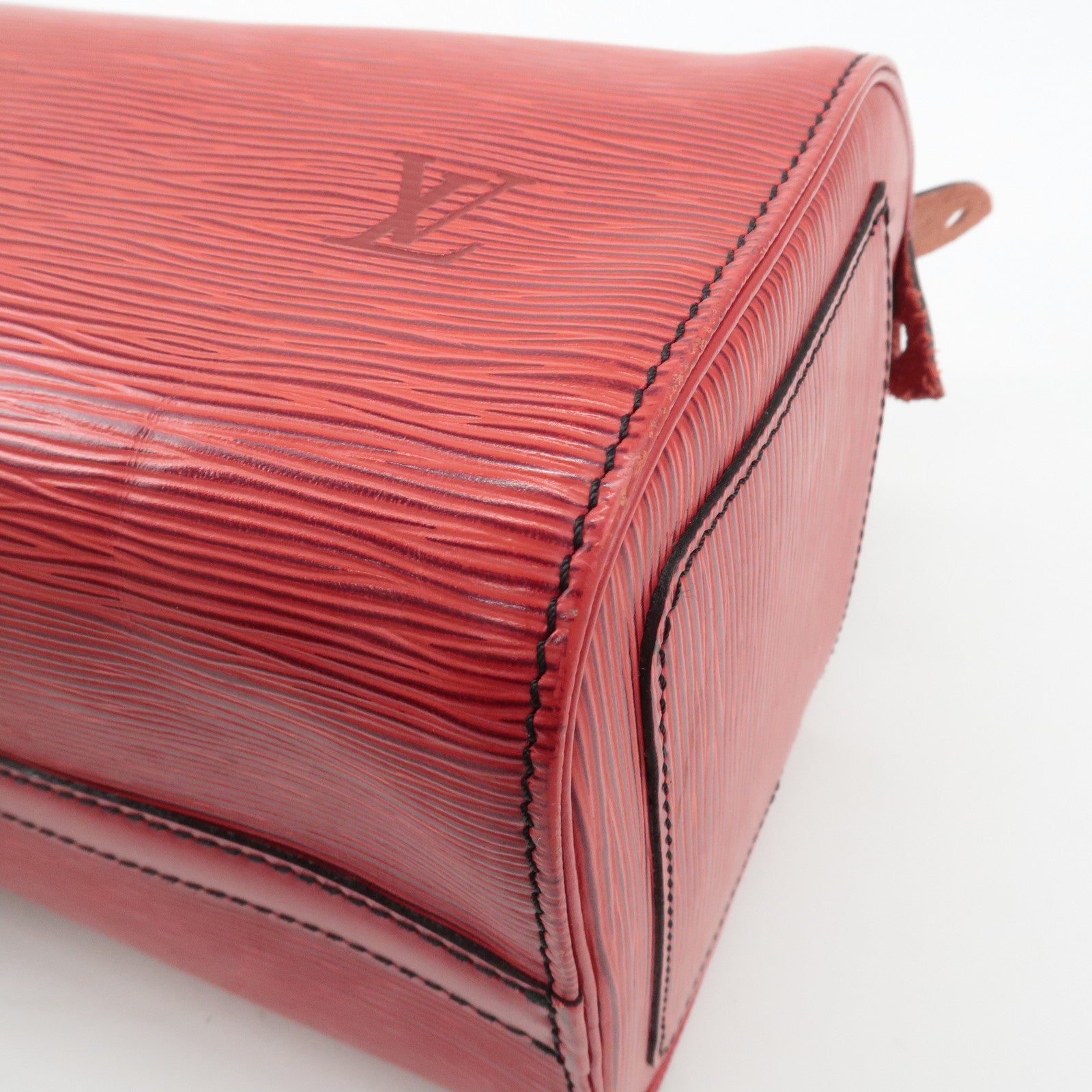 Louis Vuitton Epi Speedy 25 Hand Bag Castilian Red M43017