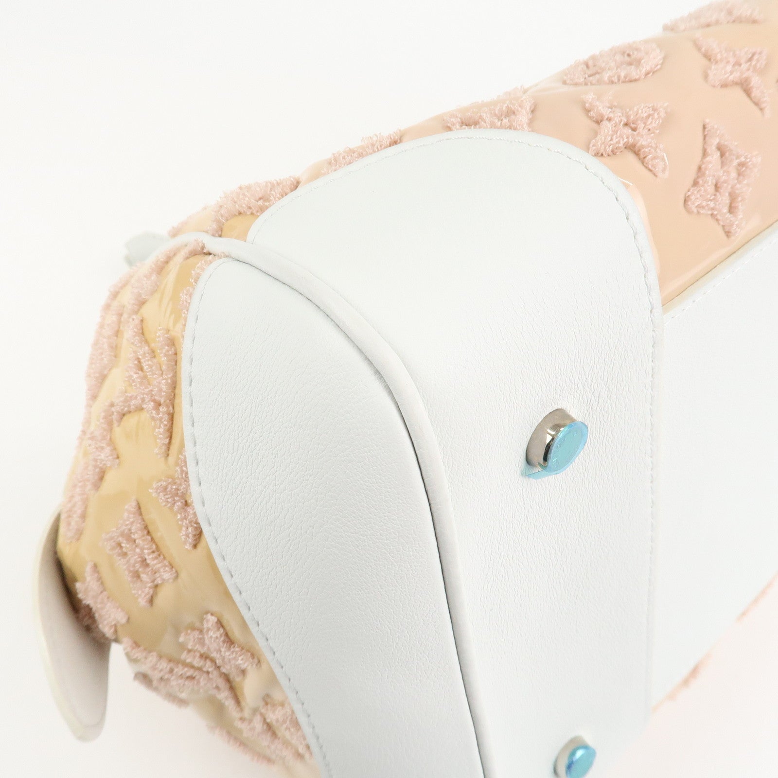 Louis Vuitton Monogram Booklet Speedy Round Hand Bag Rose M40704 Used