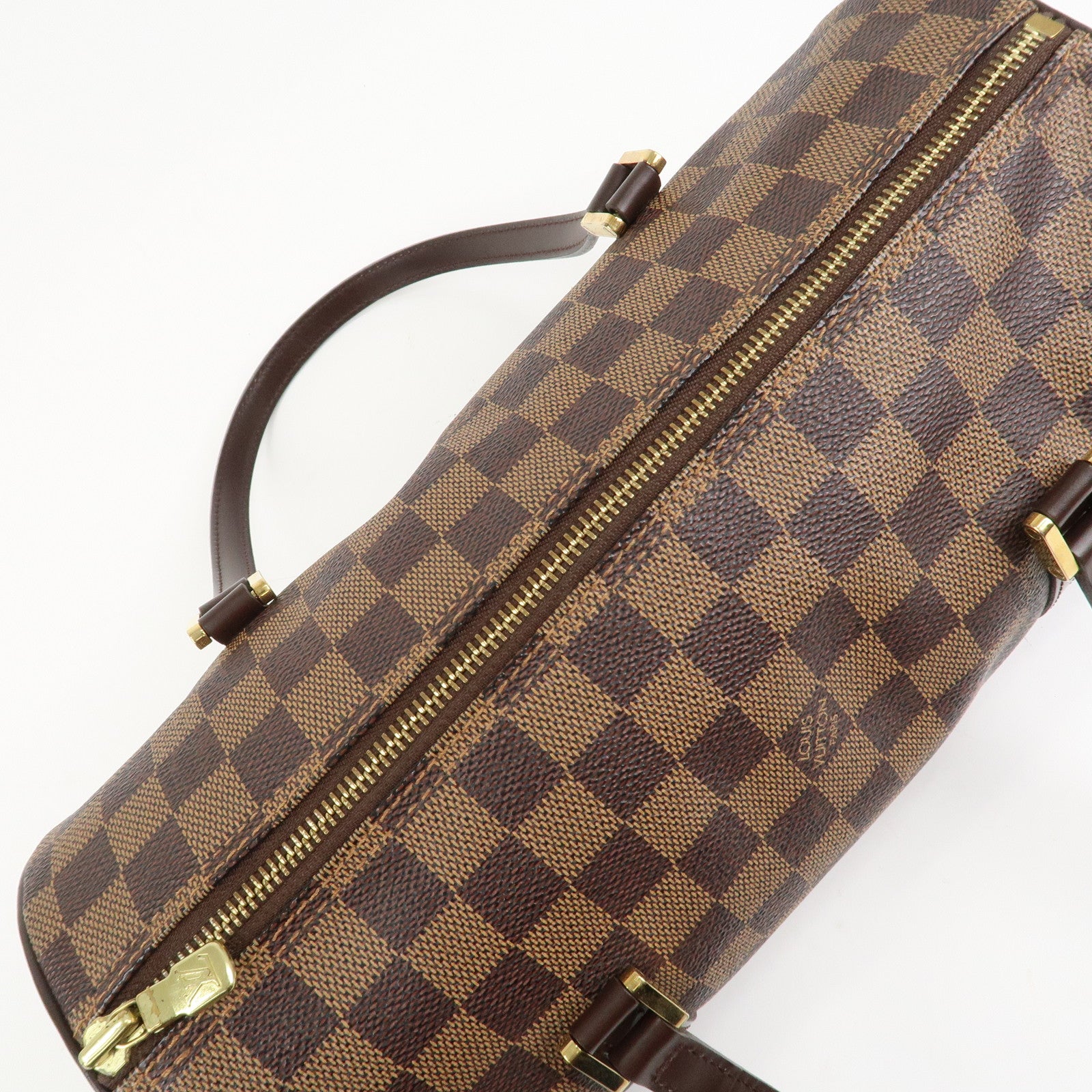 Louis Vuitton Damier Papillon 30 Hand Bag & Pouch Brown N51303 Used