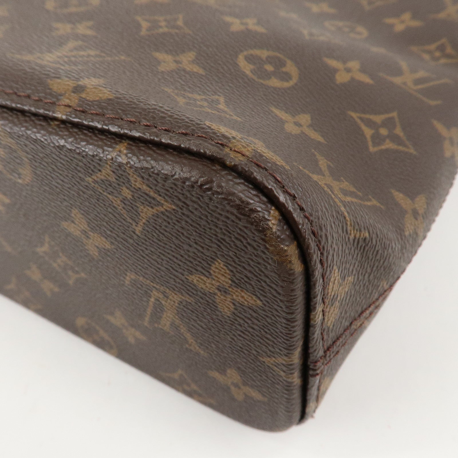 Louis Vuitton Monogram Luco Tote Bag Hand Bag Brown M51155 Used