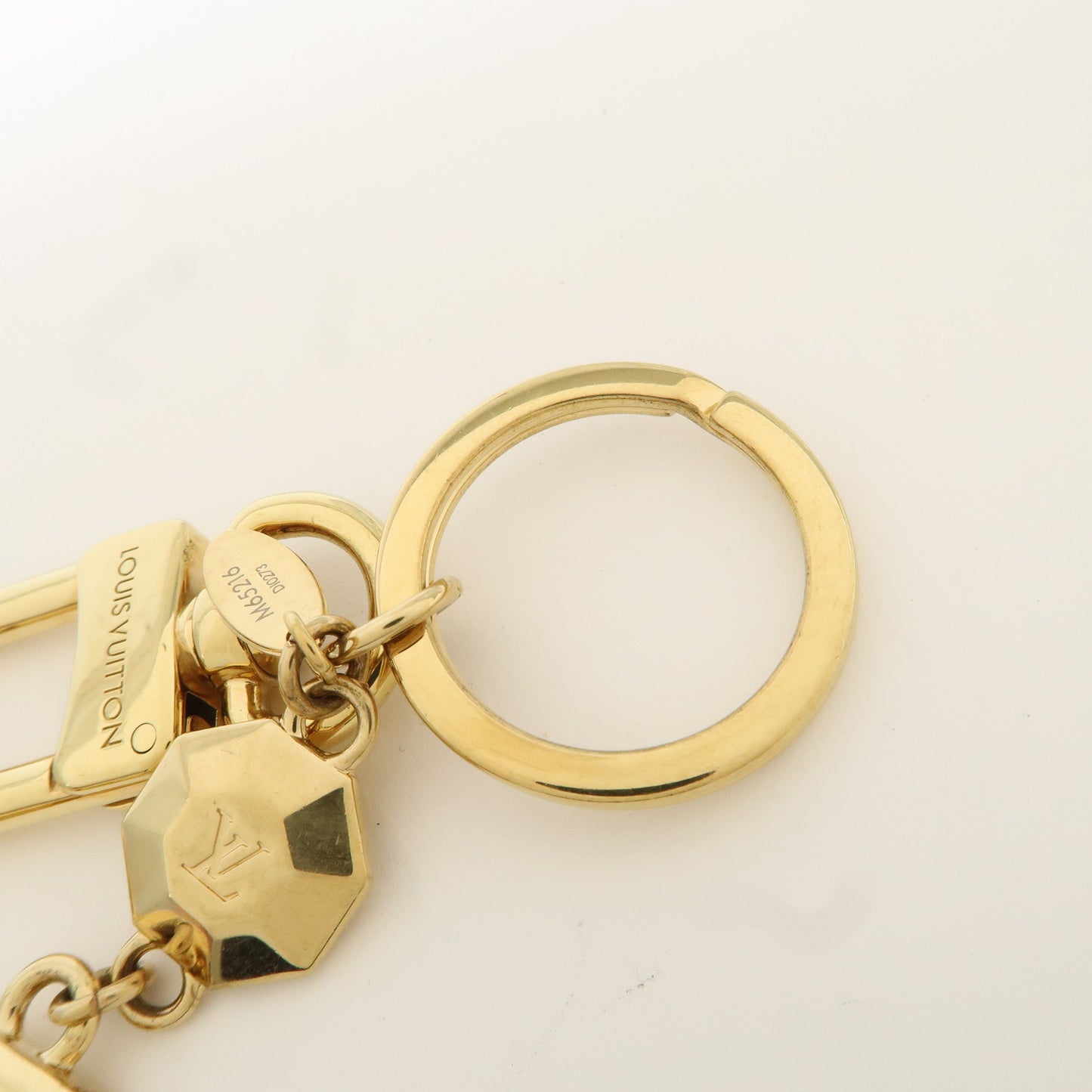 Louis Vuitton Porte Cles LV Facettes Bag Charm Gold M65216