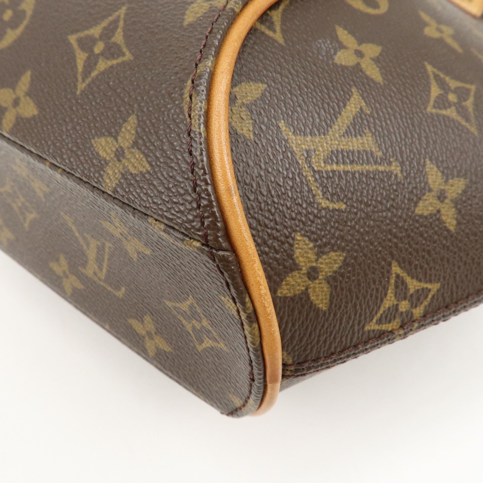 Louis Vuitton Monogram Ellipse MM Hand Bag Brown M51127 Used