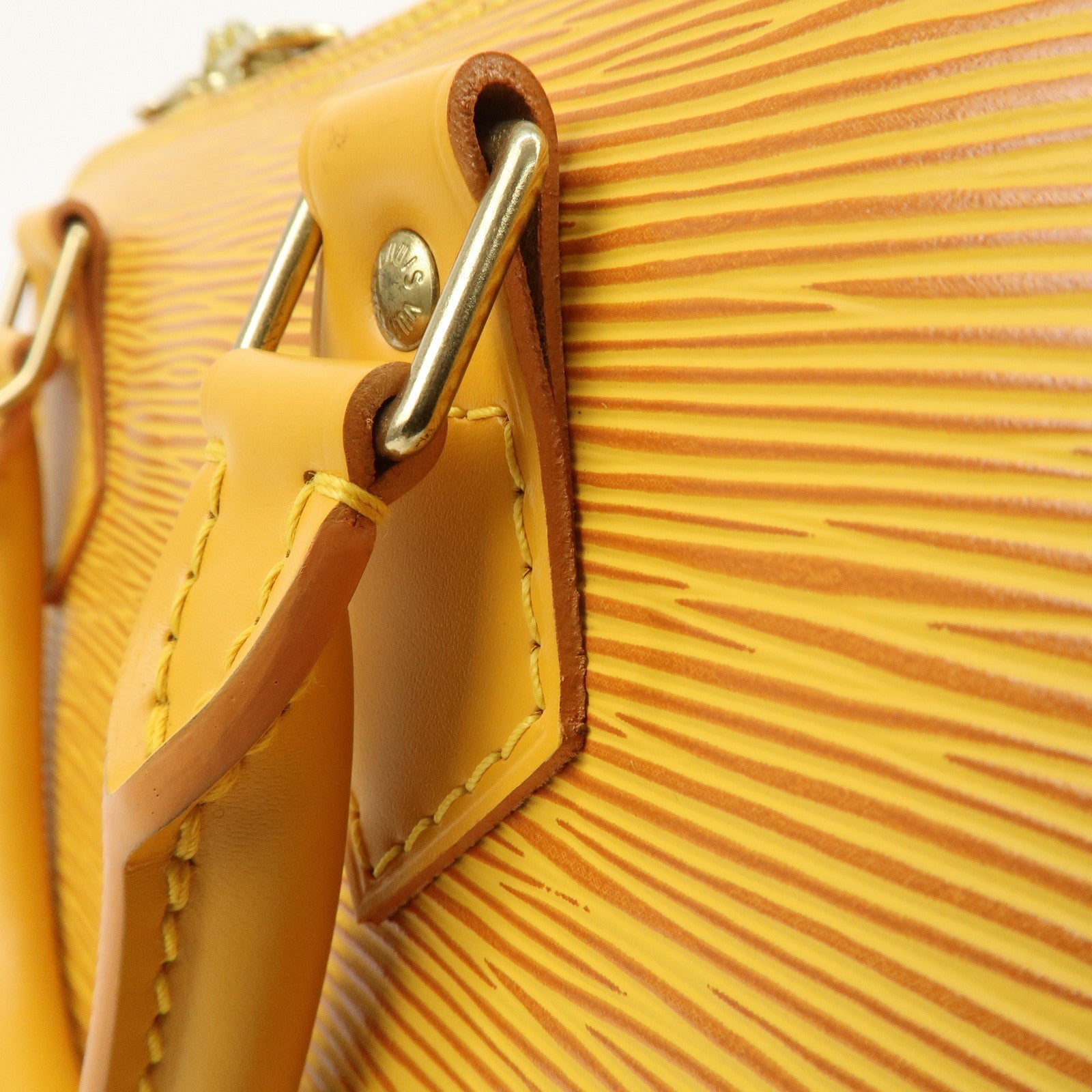 Louis Vuitton Epi Alma PM Hand Bag Tassili Yellow M52149