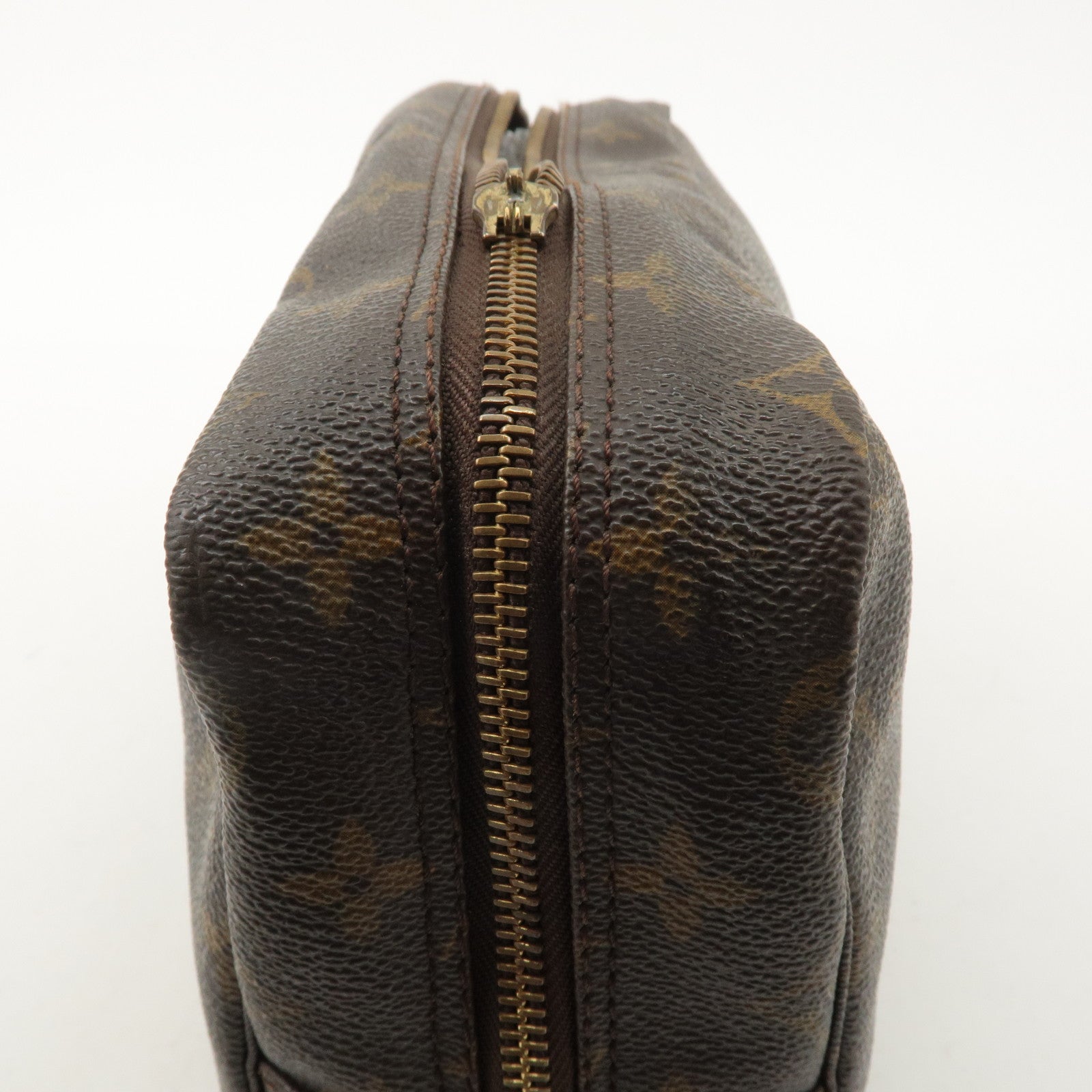 Louis Vuitton Monogram Trousse Toilette 28 Pouch Brown M47522